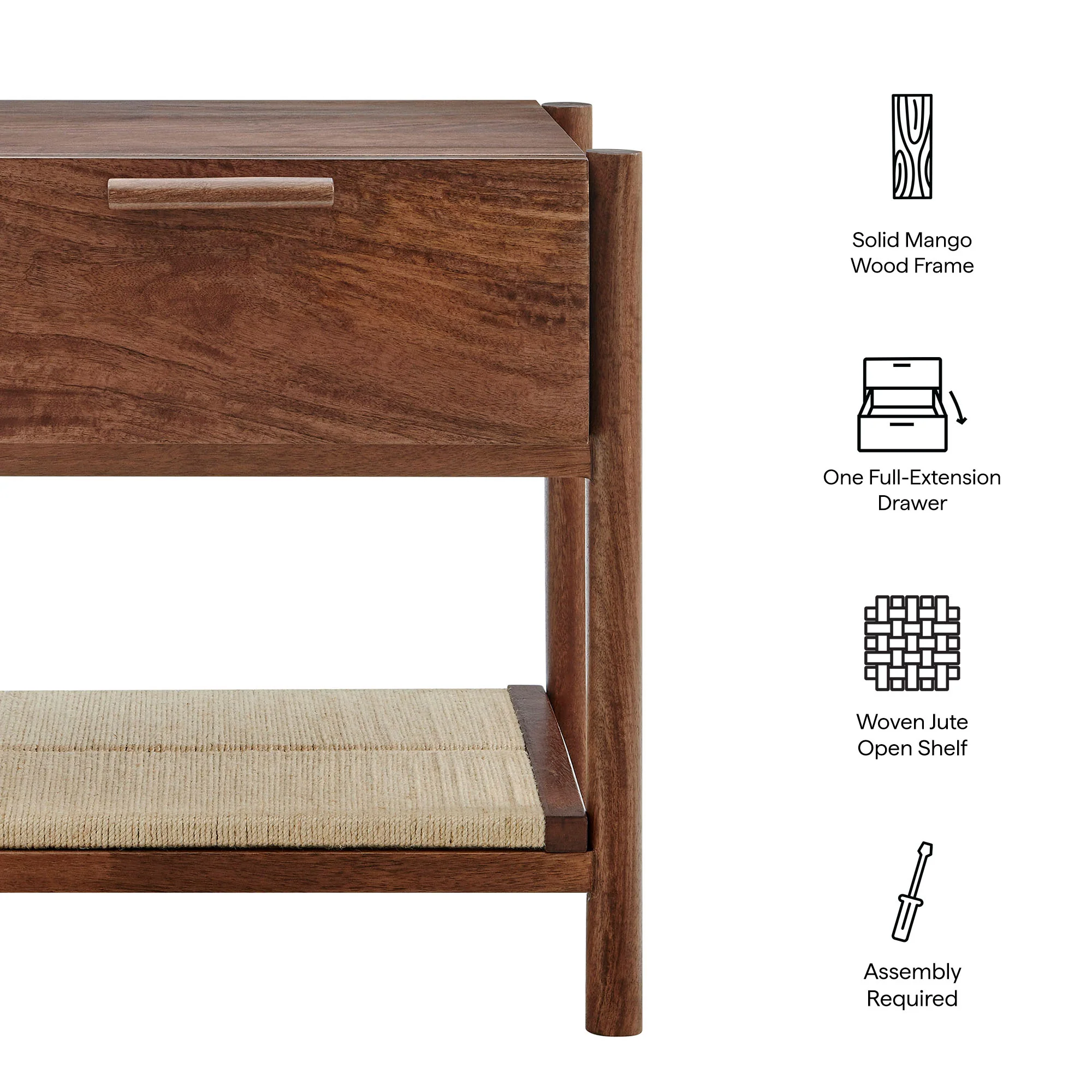 Oswin 1-Drawer Wood Nightstand by Modway - Image 10