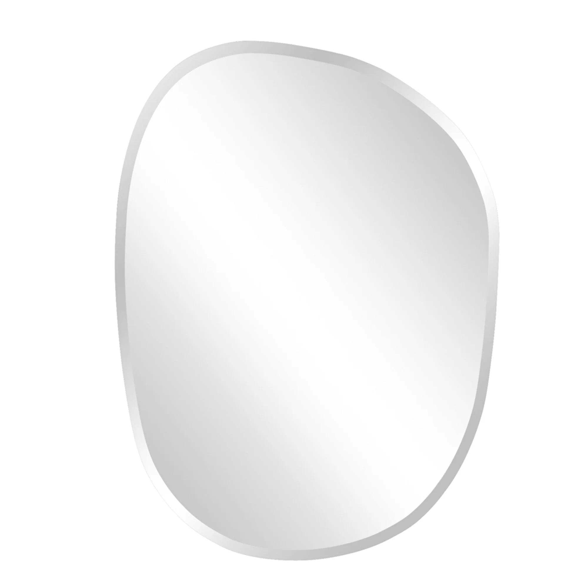 Oval Asymmetrical Frameless Mirror By Homeroots - Image 3