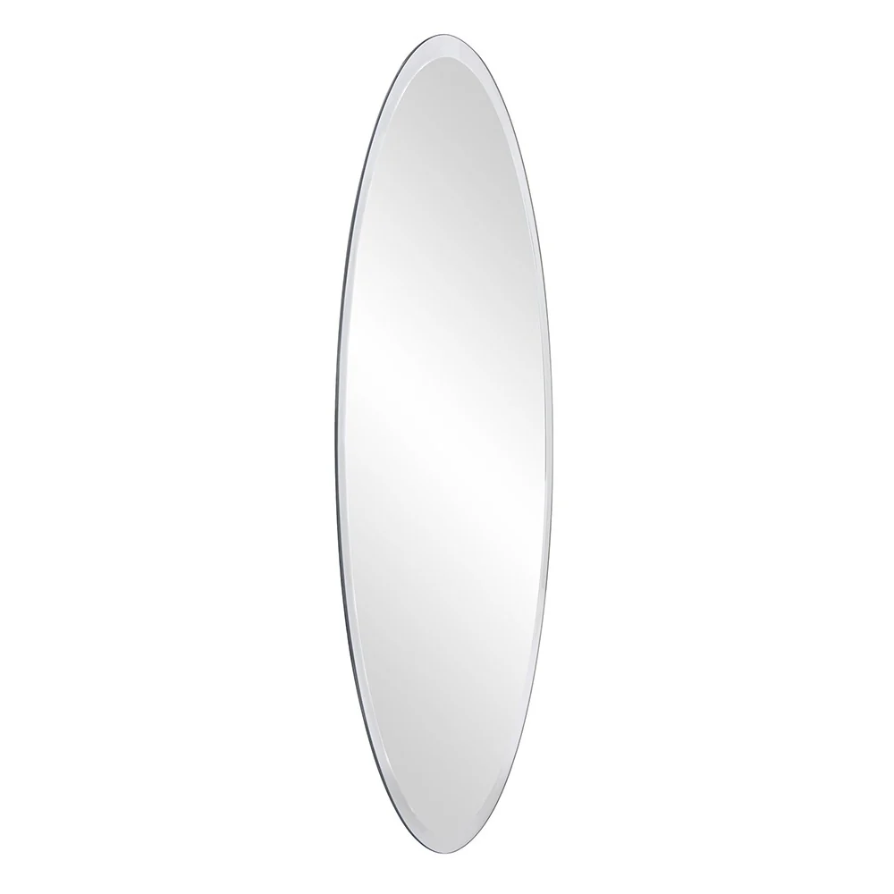 Oval Shaped Frameless Mirror By Homeroots - Image 3