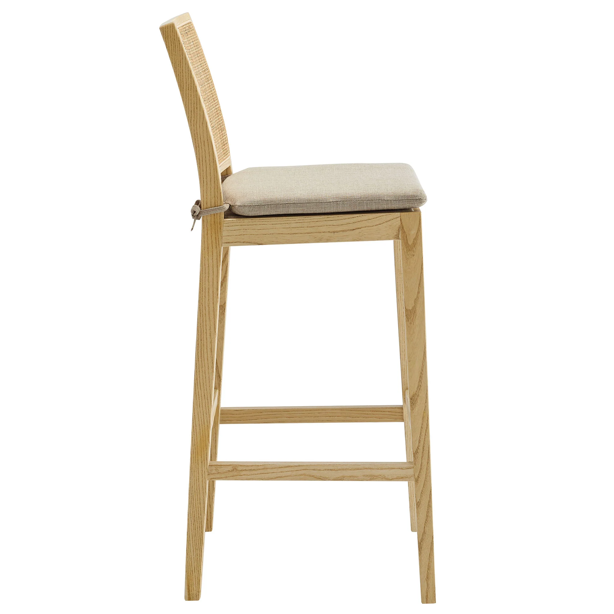 Ovard Wood and Rattan Bar Stool by Modway - Image 3