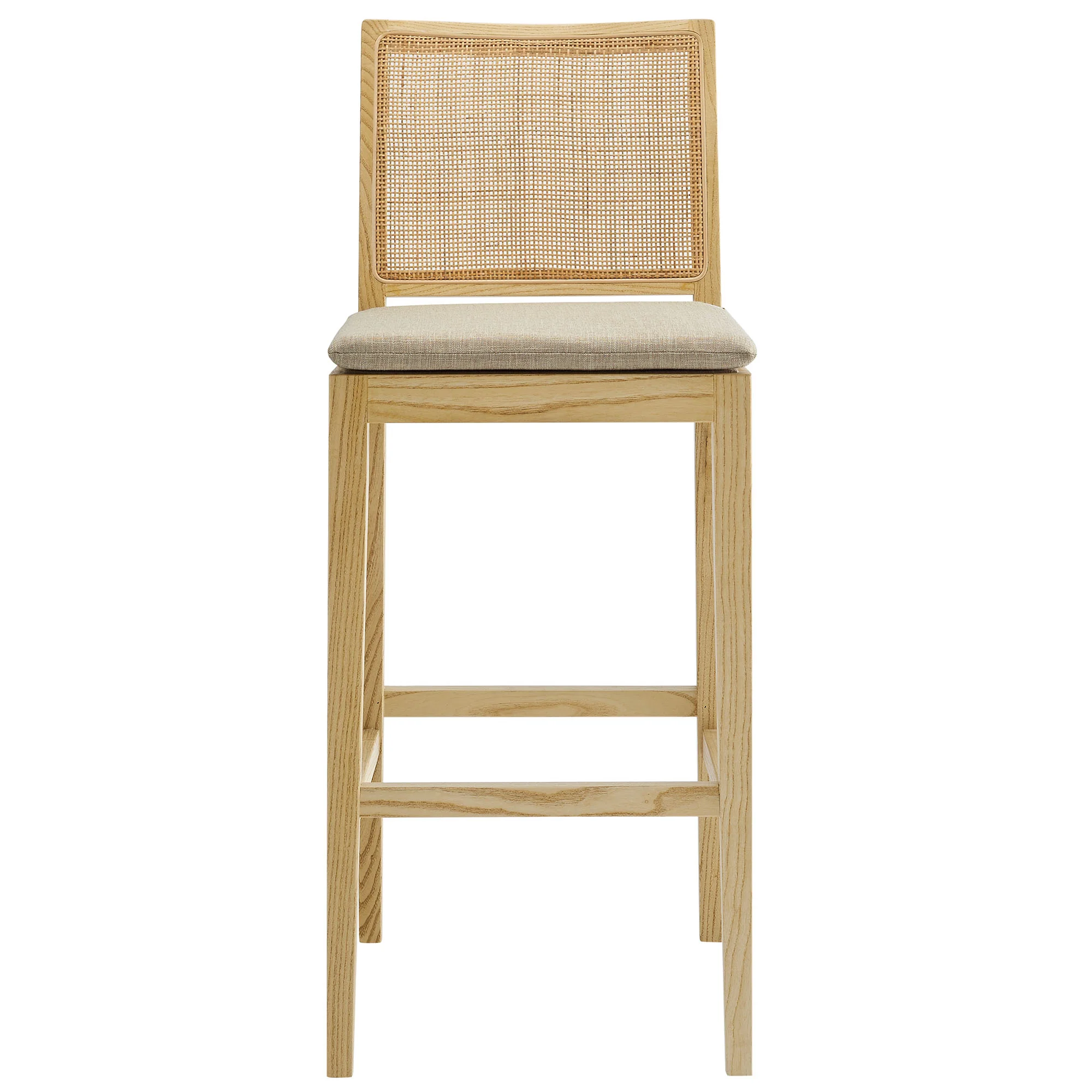 Ovard Wood and Rattan Bar Stool by Modway - Image 5