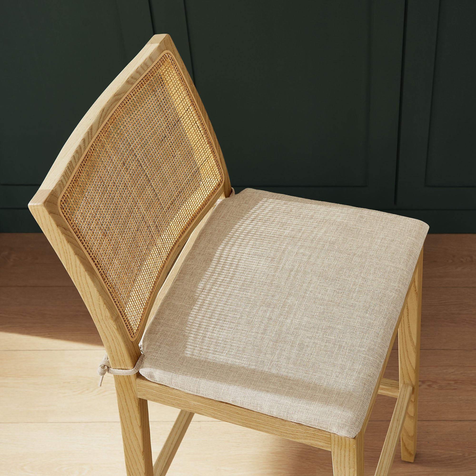 Ovard Wood and Rattan Bar Stool by Modway - Image 7