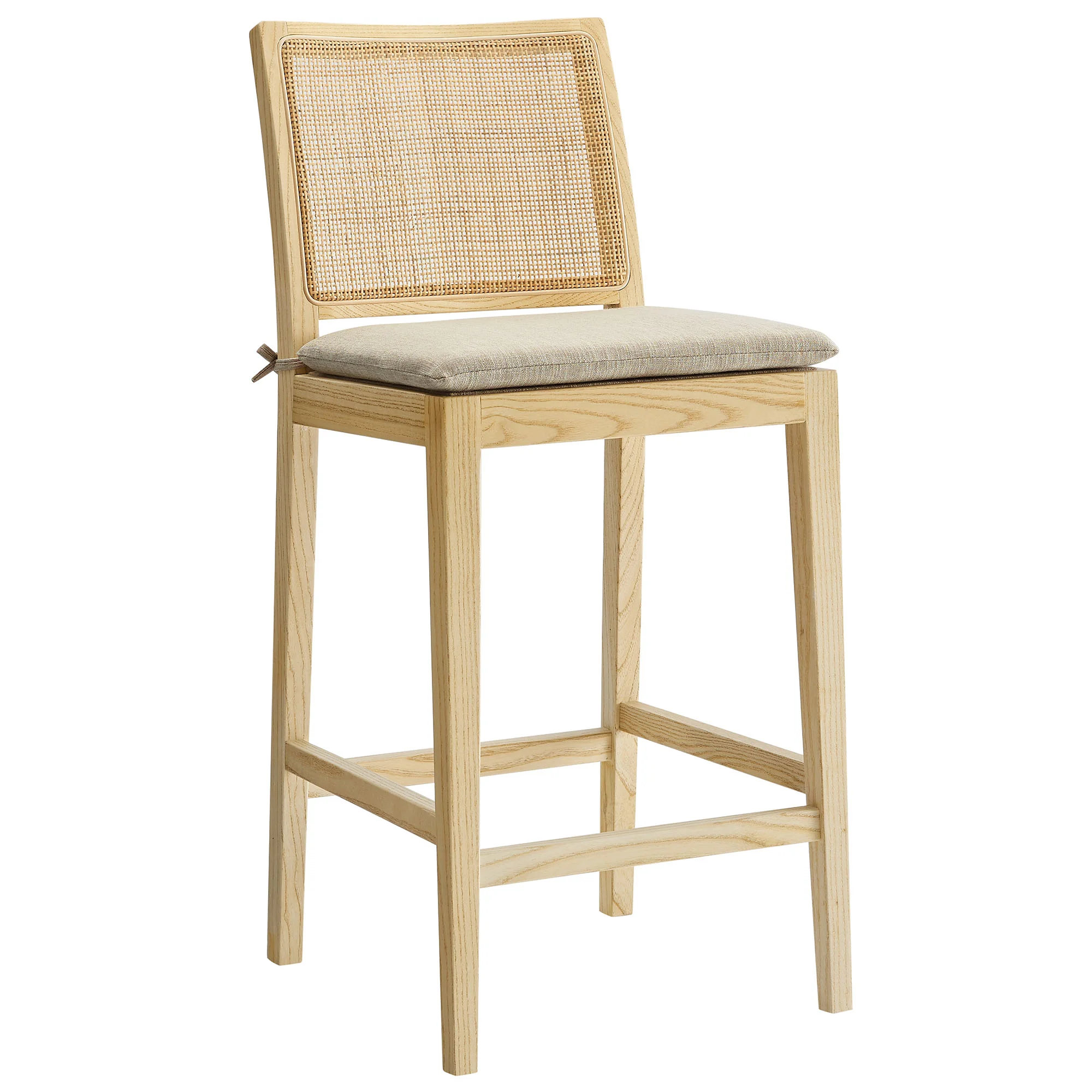 Ovard Wood and Rattan Counter Stool by Modway - Image 2
