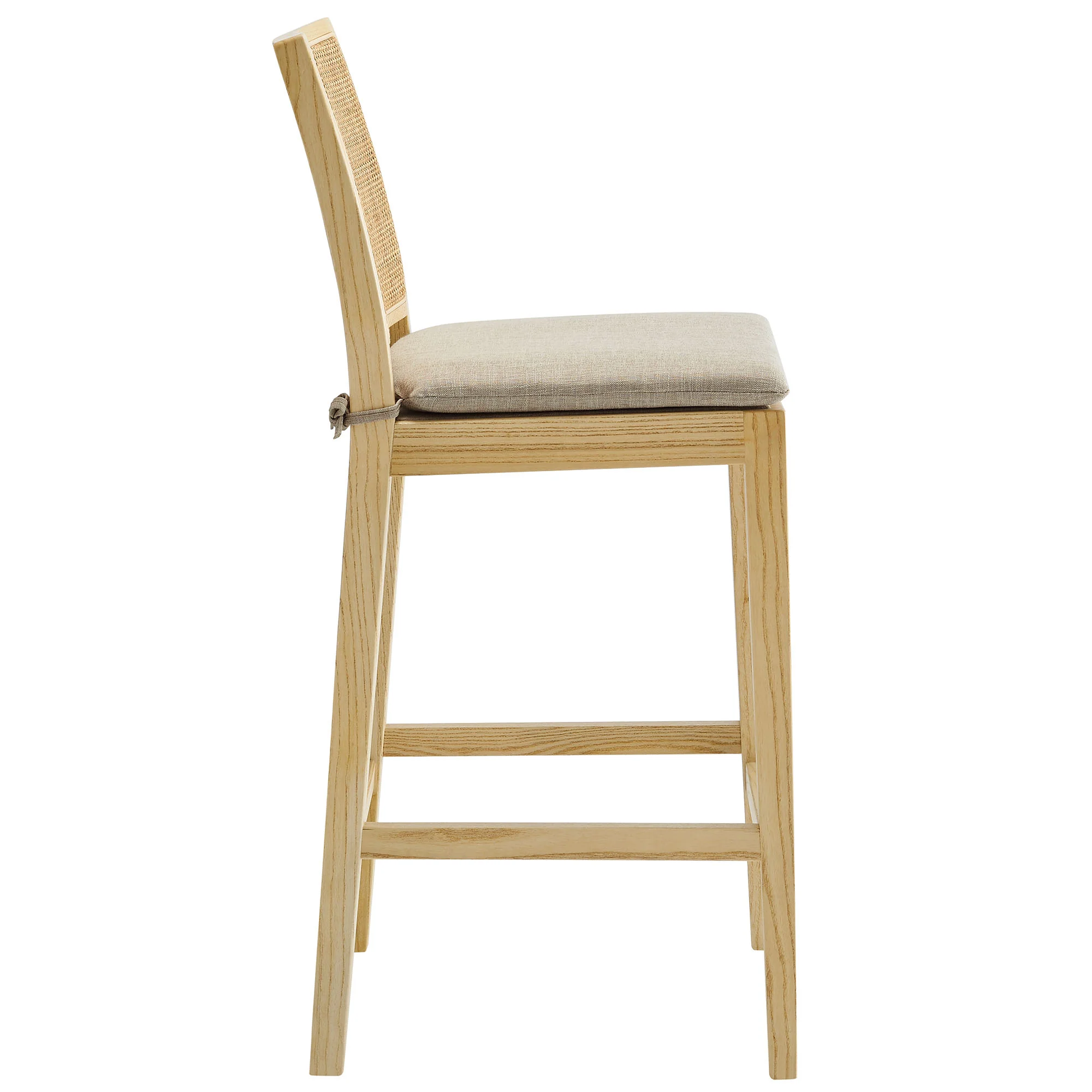 Ovard Wood and Rattan Counter Stool by Modway - Image 3