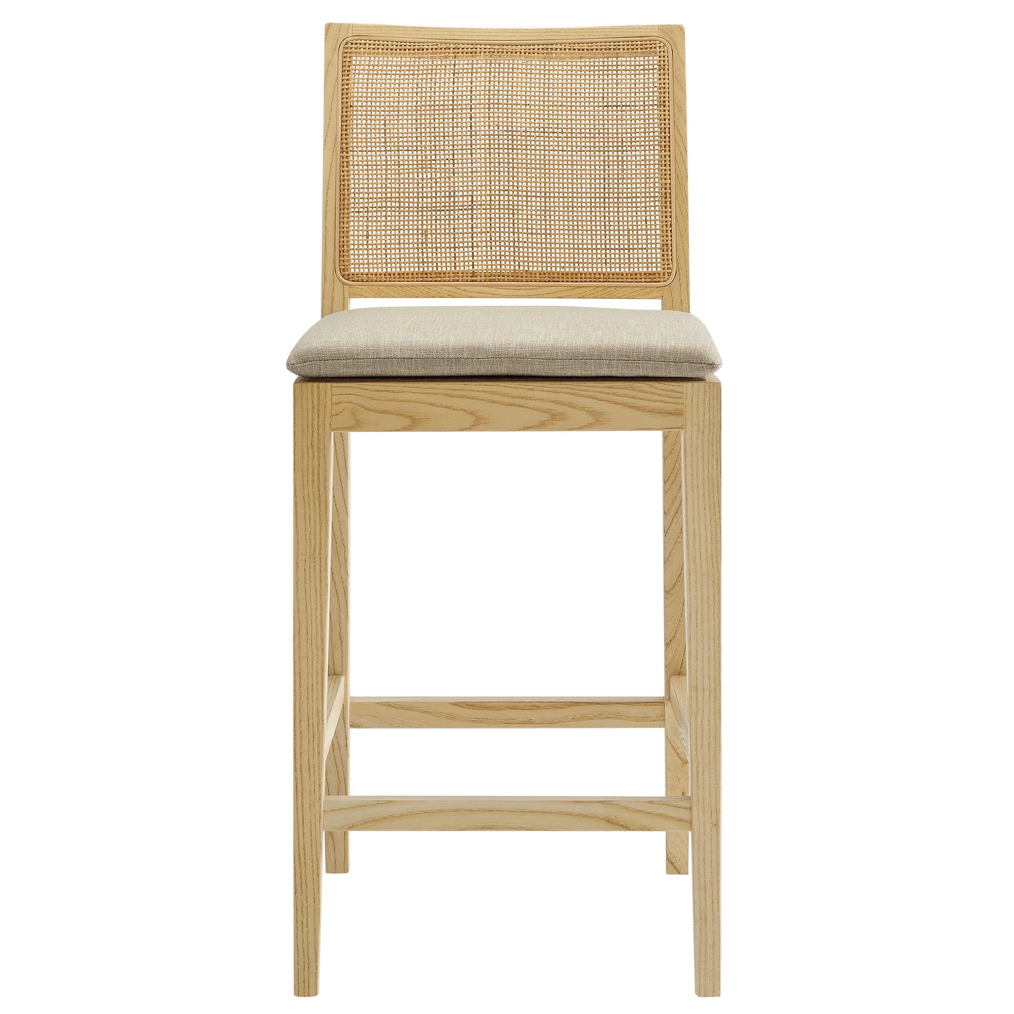Ovard Wood and Rattan Counter Stool by Modway - Image 5