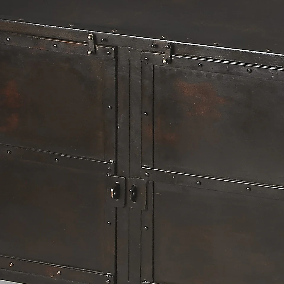 Owen Industrial Chic Console Cabinet By Homeroots - Image 2