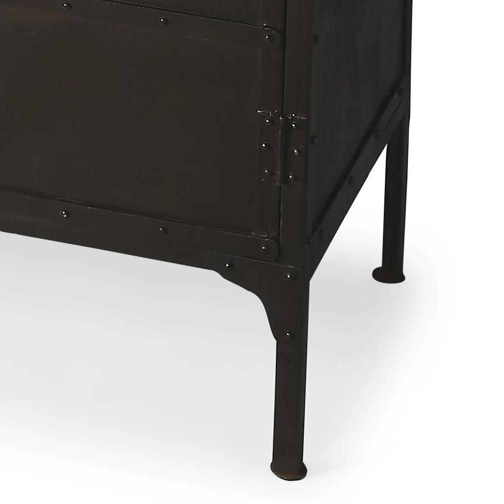 Owen Industrial Chic Console Cabinet By Homeroots - Image 3
