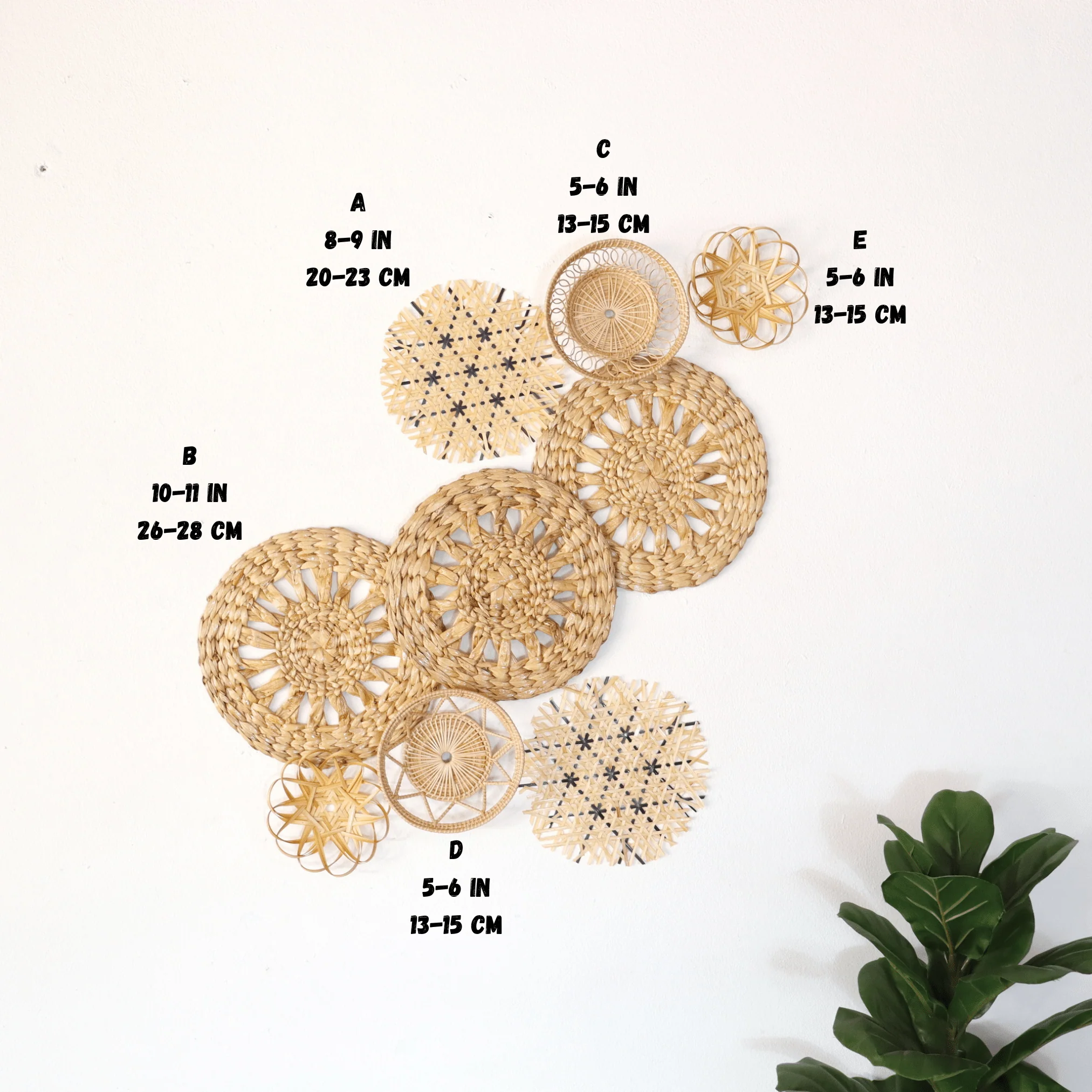Pa Nee - Wall Hanging Art Decor Set Of 9 By Thaihome - Image 2