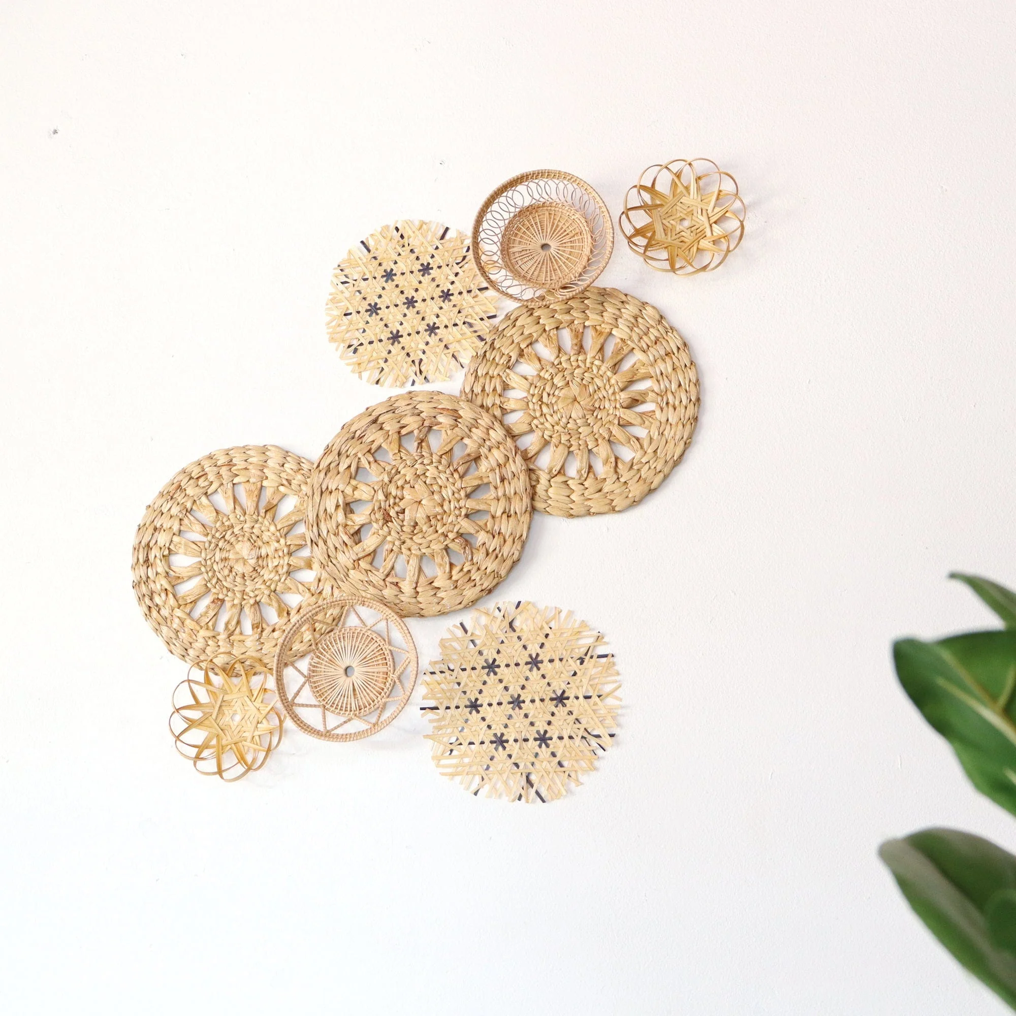 Pa Nee - Wall Hanging Art Decor Set Of 9 By Thaihome - Image 4