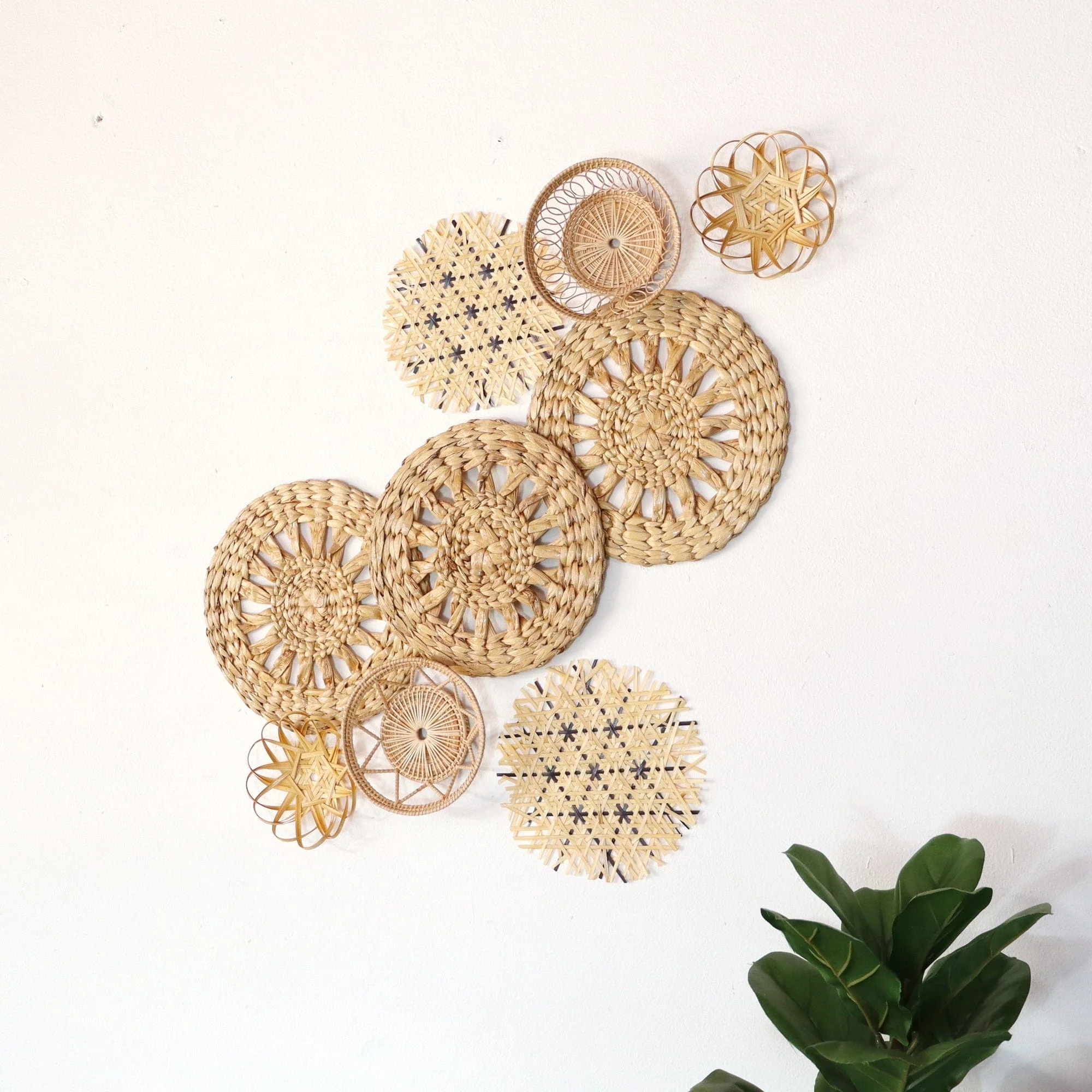 Pa Nee - Wall Hanging Art Decor Set Of 9 By Thaihome - Image 7