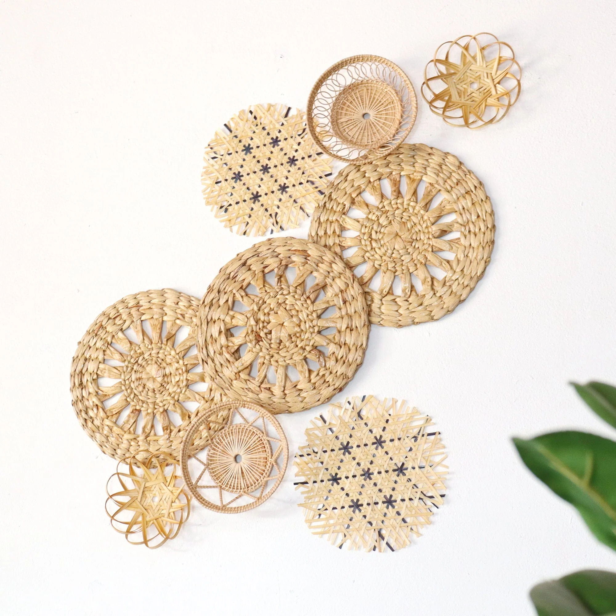 Pa Nee - Wall Hanging Art Decor Set Of 9 By Thaihome - Image 8