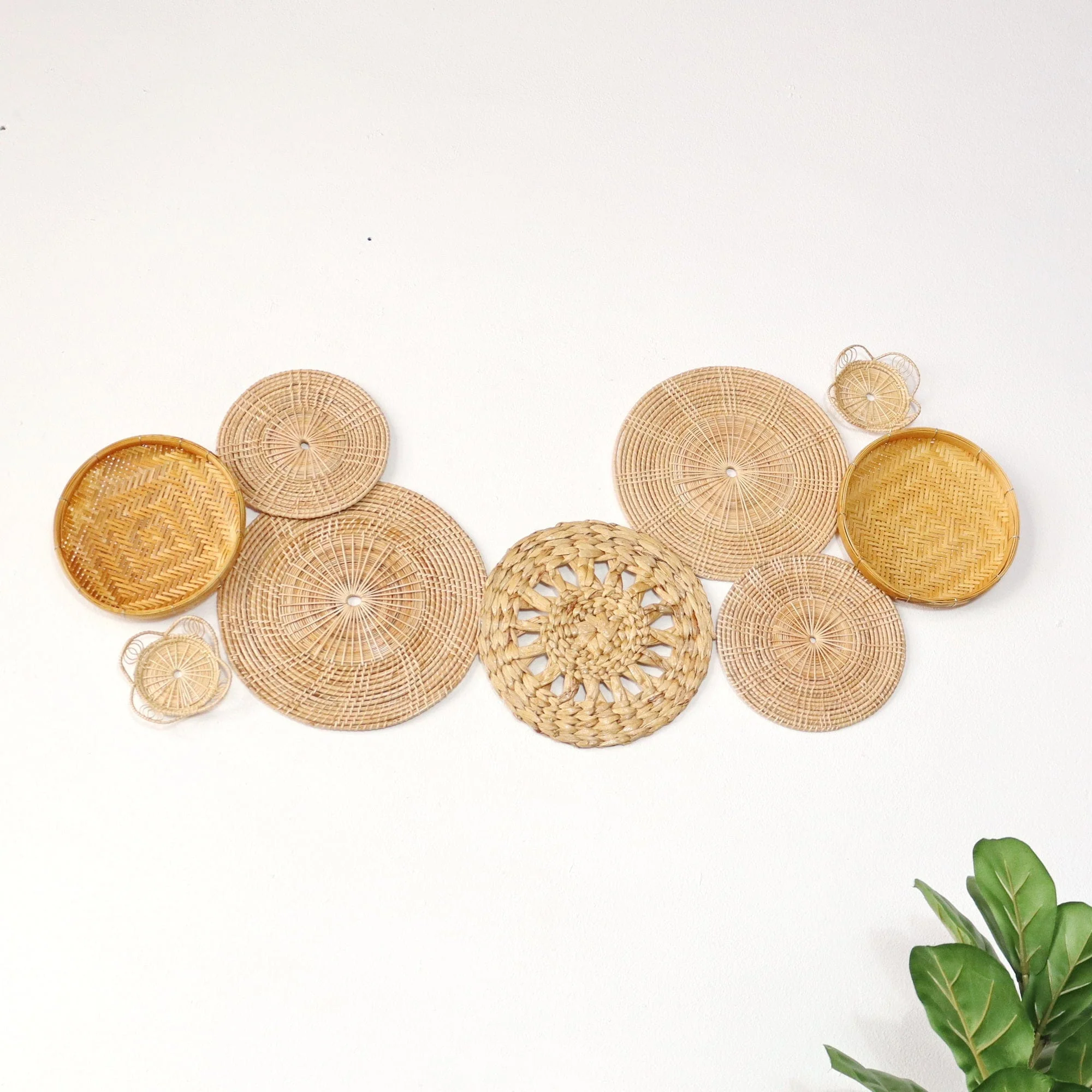 Pa Vi Ka -  Wall Hanging DeCor Set Of 9 By Thaihome - Image 3