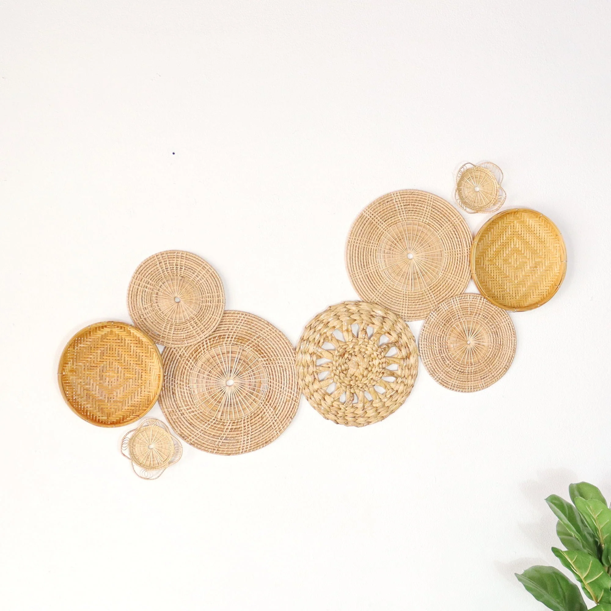 Pa Vi Ka -  Wall Hanging DeCor Set Of 9 By Thaihome - Image 4