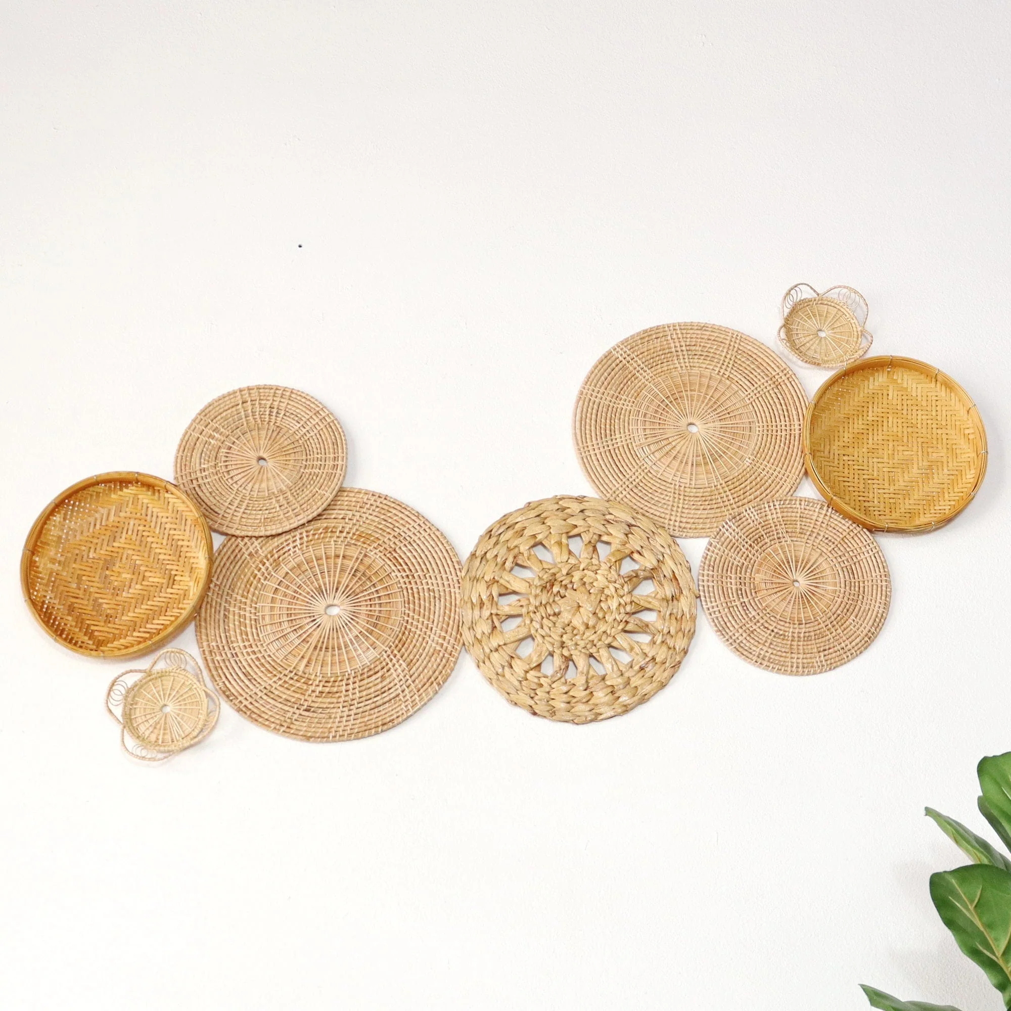 Pa Vi Ka -  Wall Hanging DeCor Set Of 9 By Thaihome - Image 6