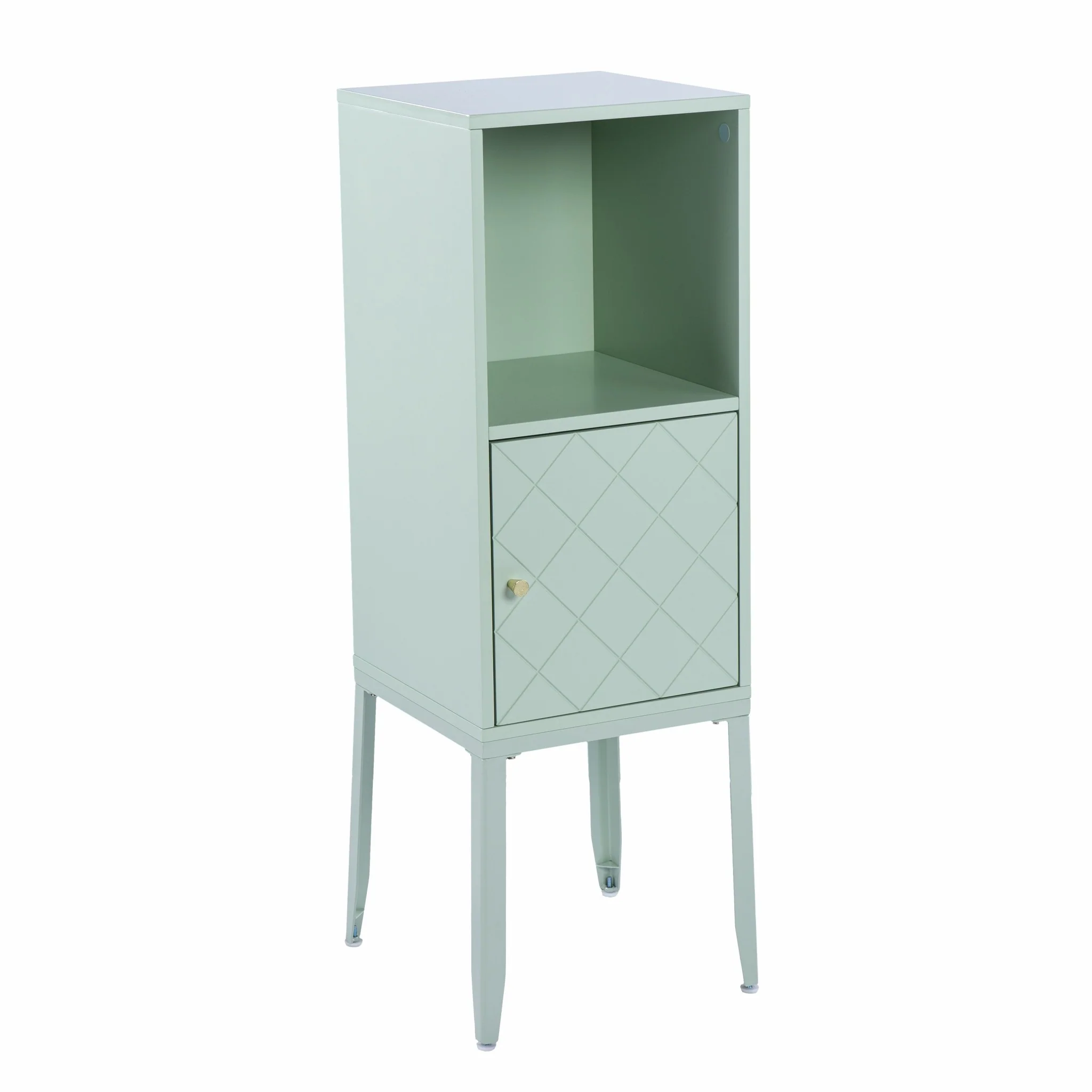 Pale Green Crosshatch Accent Storage Cabinet By Homeroots - Image 5