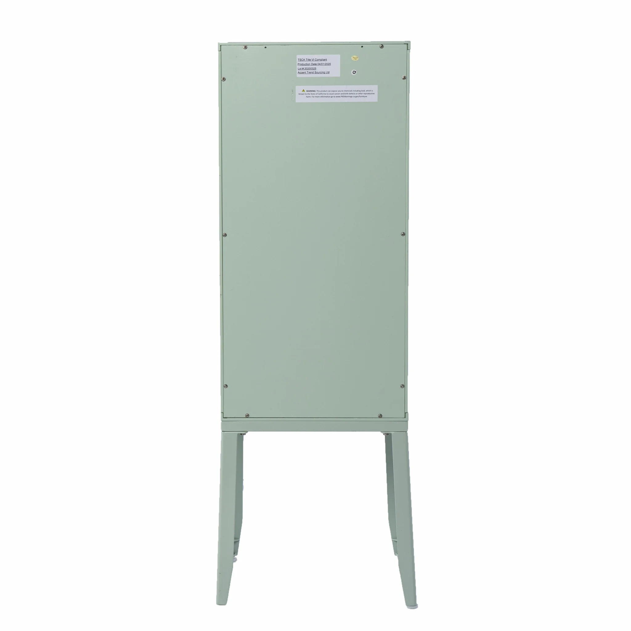 Pale Green Crosshatch Accent Storage Cabinet By Homeroots - Image 7