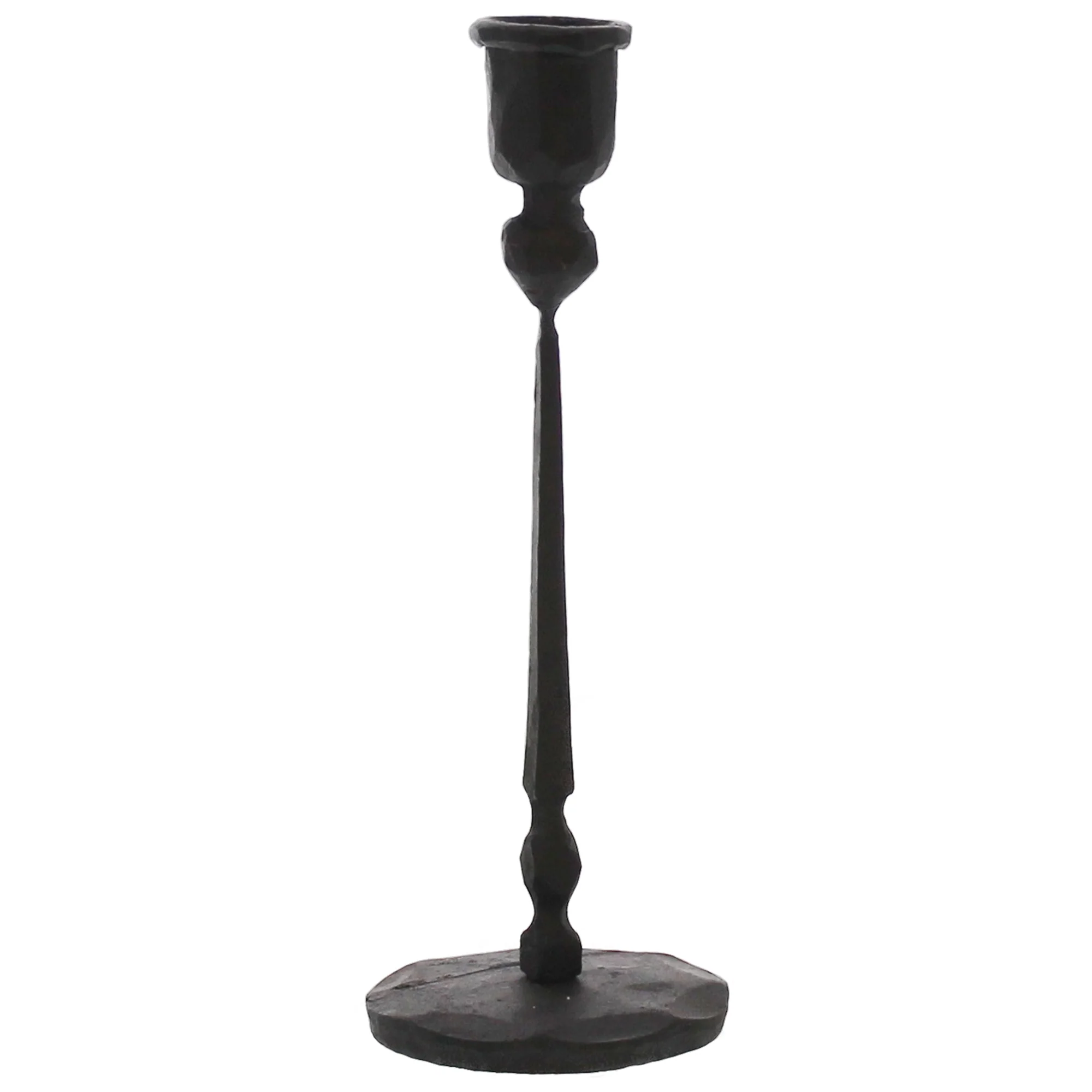 Palermo Taper Candle Holder, Iron - Black Set Of 2 By HomArt - Image 2