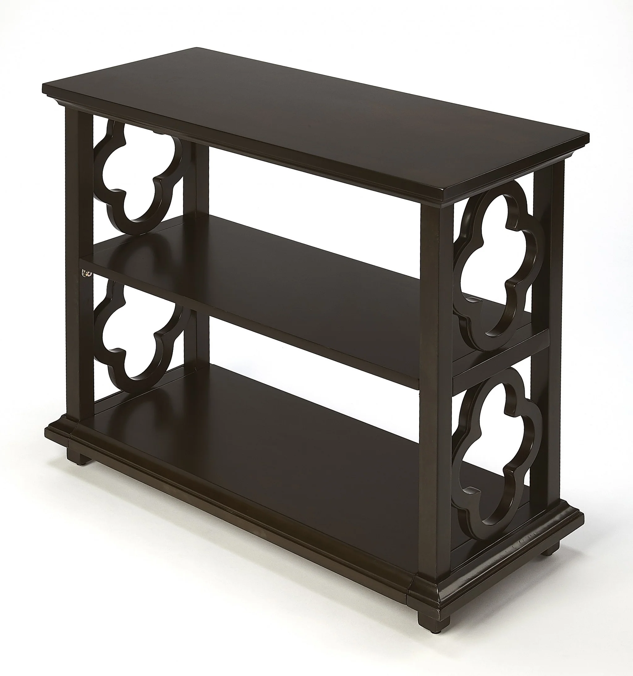 Paloma Chocolate Brown Bookcase By Homeroots - Image 2
