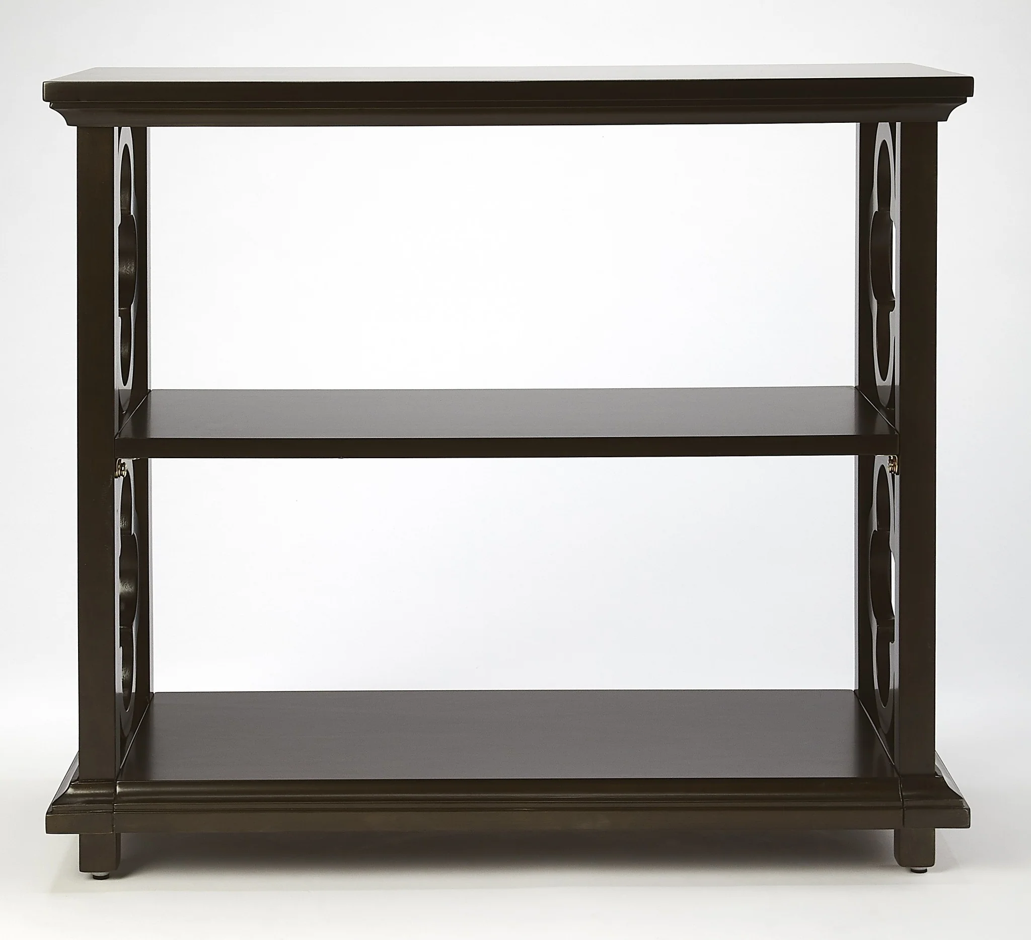 Paloma Chocolate Brown Bookcase By Homeroots - Image 3