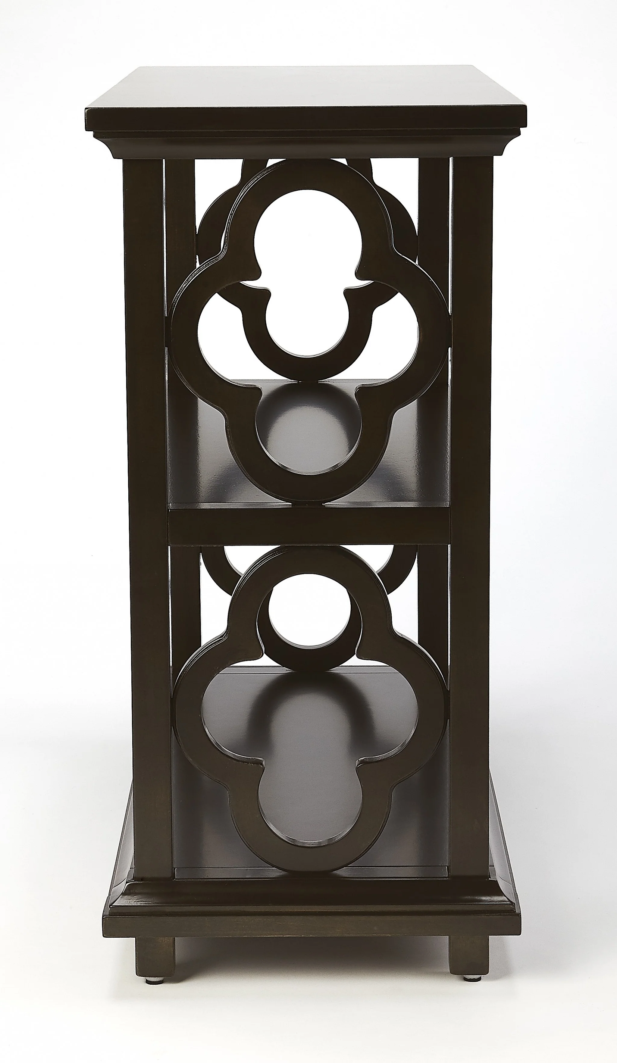 Paloma Chocolate Brown Bookcase By Homeroots - Image 4