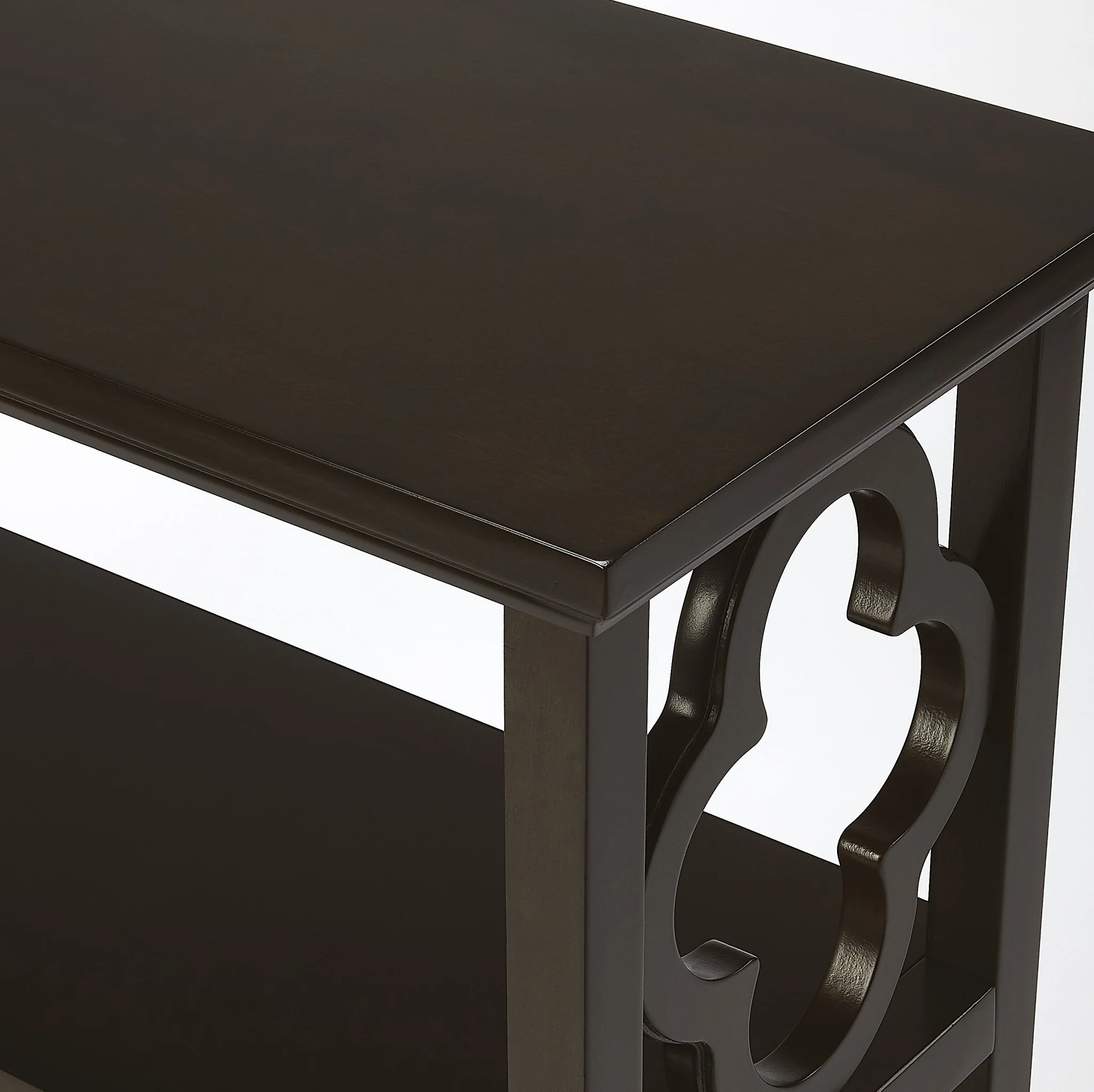 Paloma Chocolate Brown Bookcase By Homeroots - Image 5