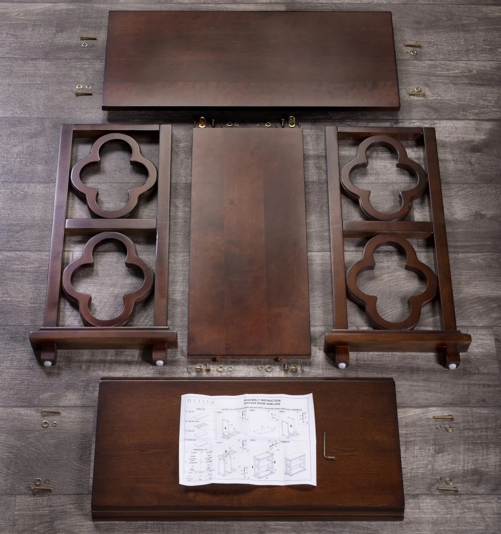 Paloma Plantation Cherry Bookcase By Homeroots - Image 6