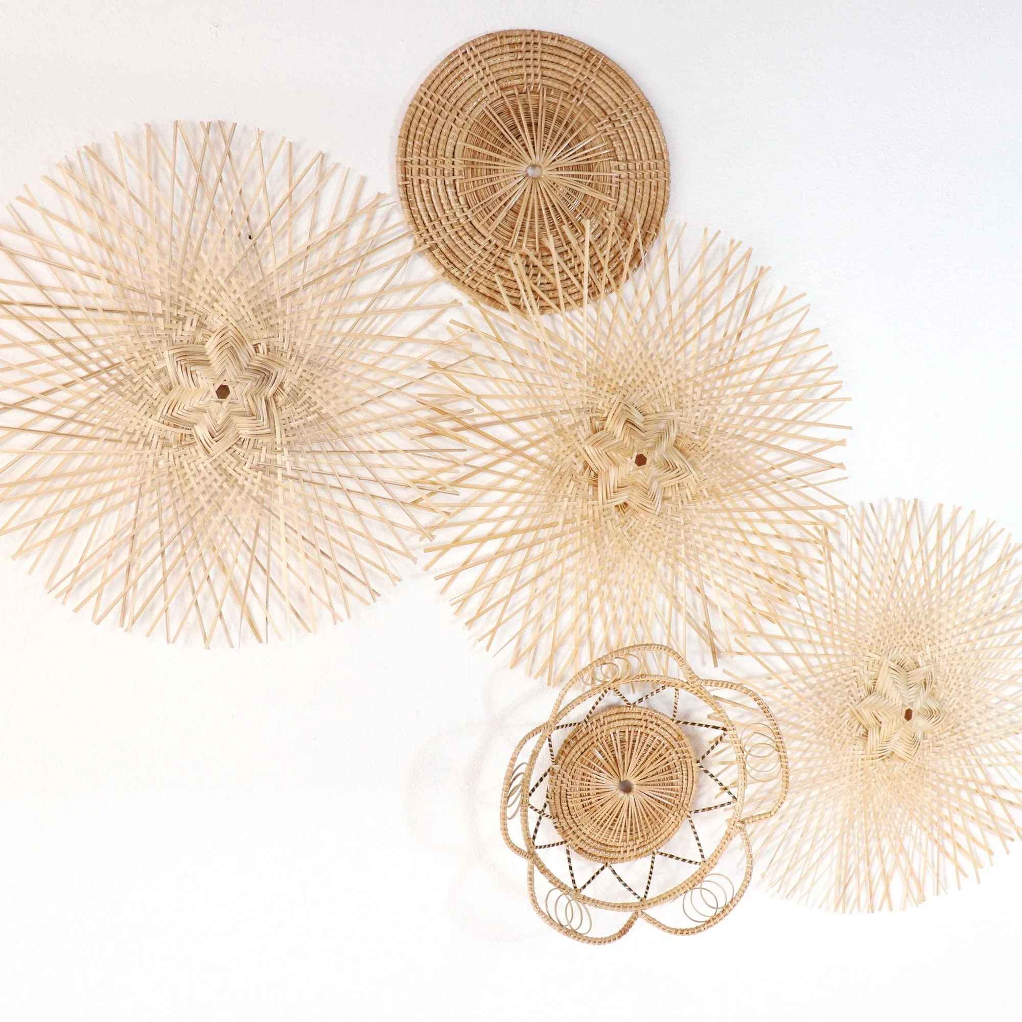 Pan Nee Wall Hanging DeCor Art Set Of 5 - Artistic Elegance Unleashed By Thaihome - Image 4