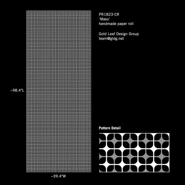 Paper Roll, Masu Cream 98.4"L By Gold Leaf Design Group - Image 7