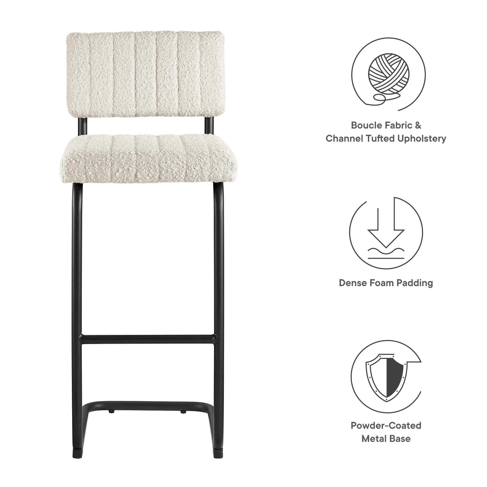 Parity Boucle Bar Stools - Set of 2 By Modway - EEI-6473 - Image 20