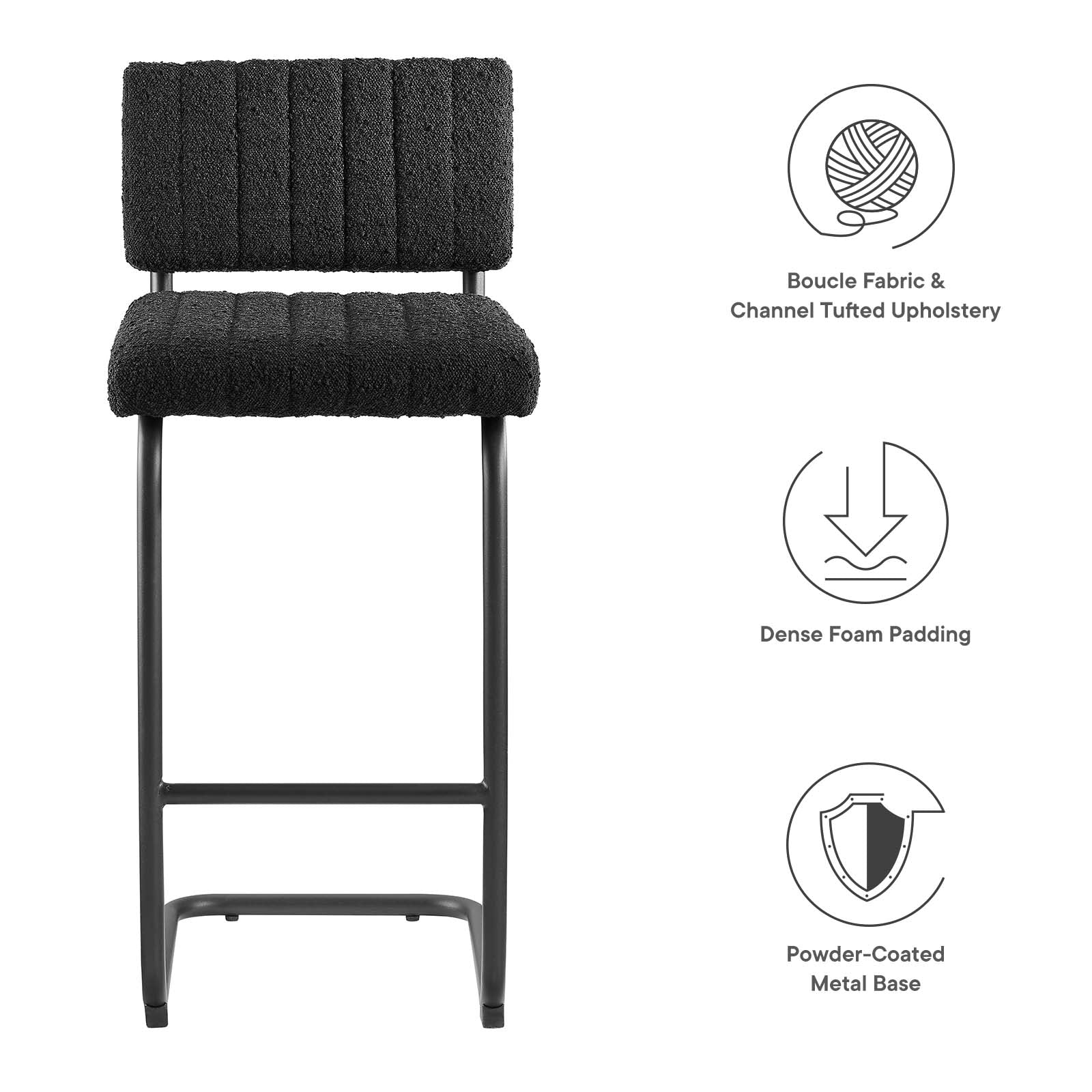 Parity Boucle Counter Stools - Set of 2 By Modway - EEI-6471 - Image 10