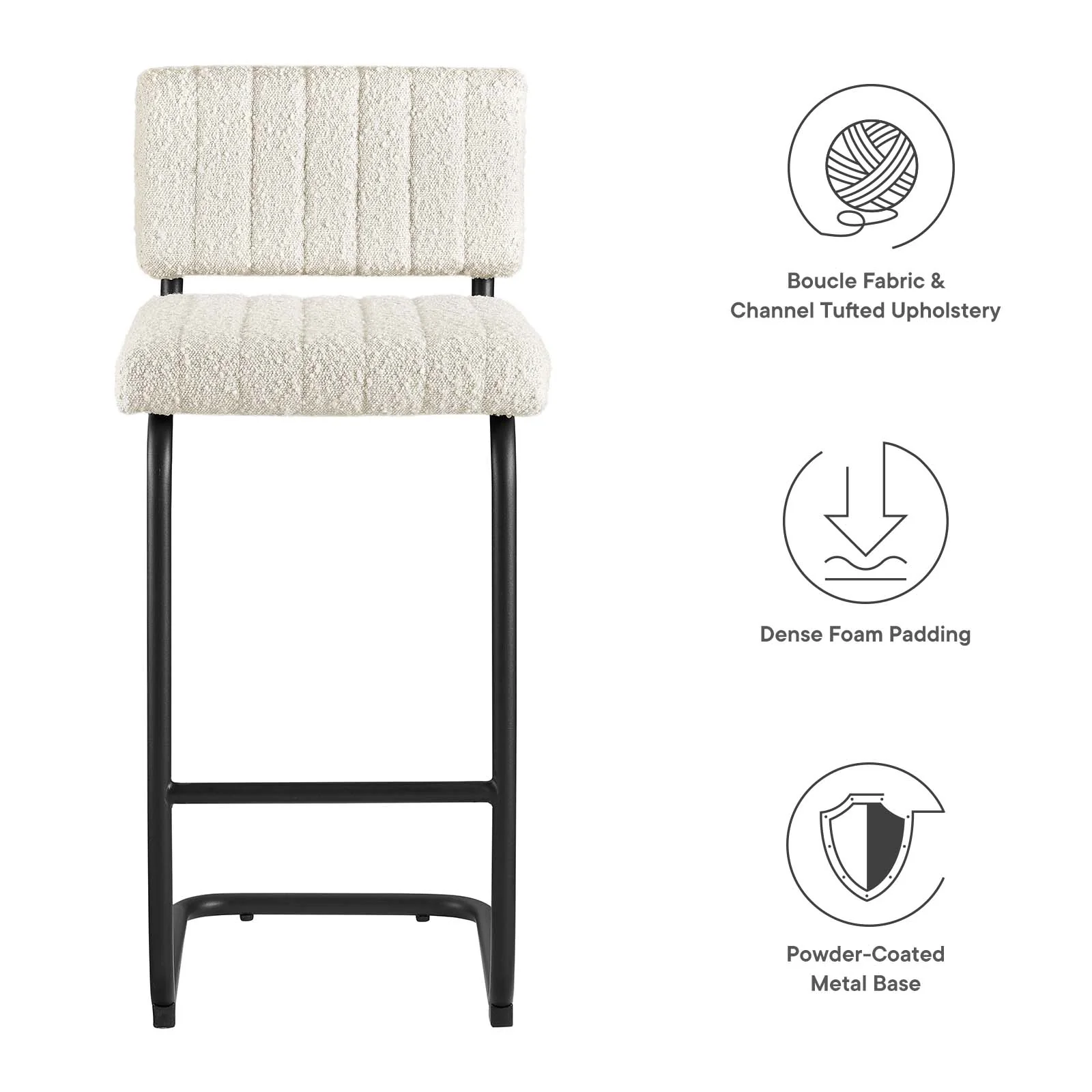 Parity Boucle Counter Stools - Set of 2 By Modway - EEI-6471 - Image 20