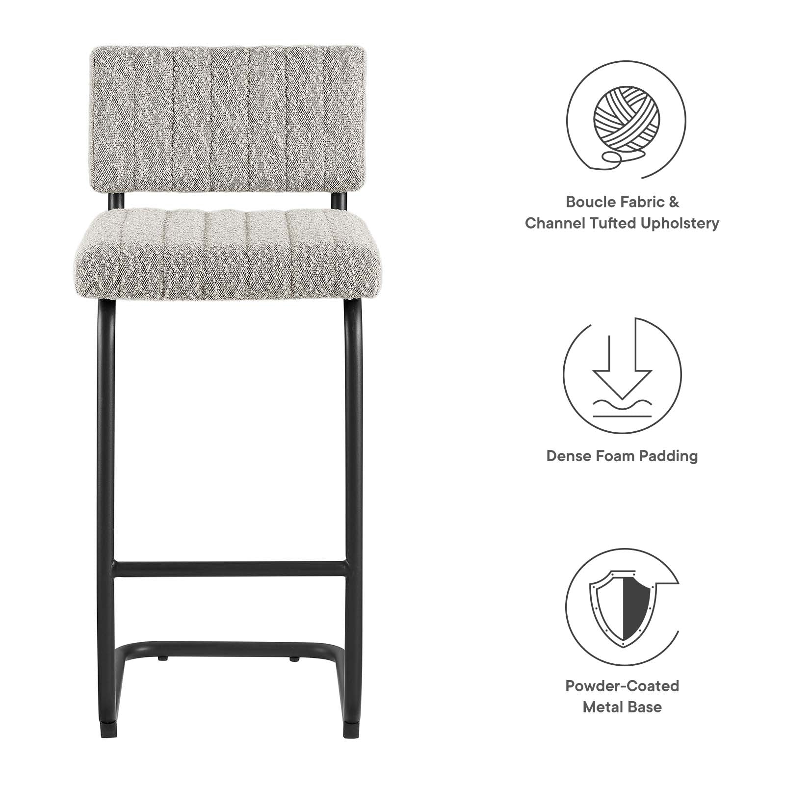 Parity Boucle Counter Stools - Set of 2 By Modway - EEI-6471 - Image 30