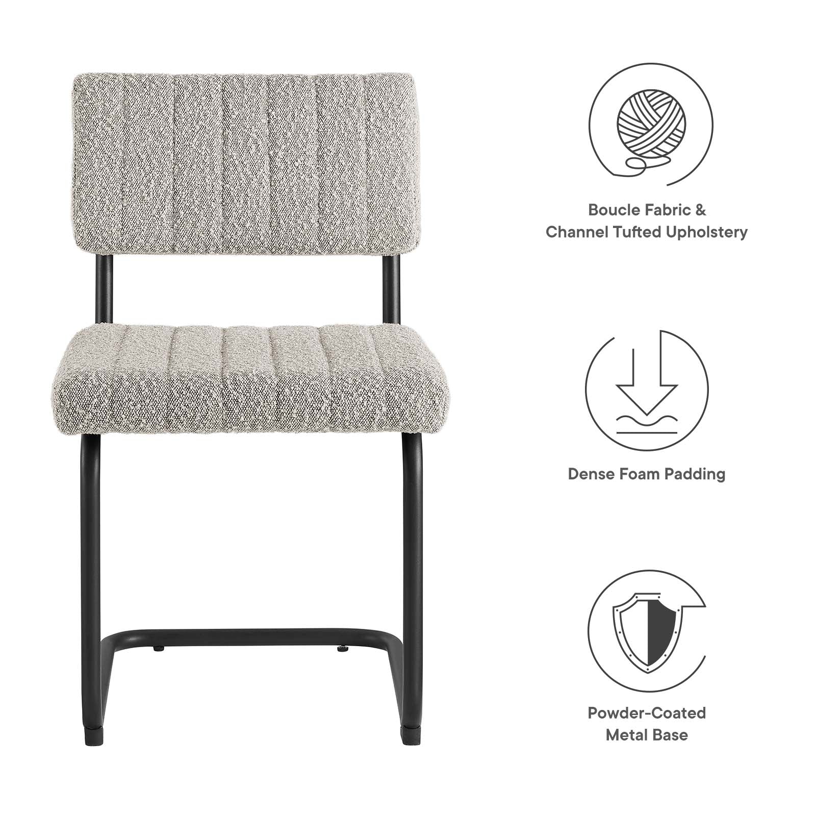 Parity Boucle Dining Side Chairs - Set of 2 By Modway - EEI-6469 - Image 30