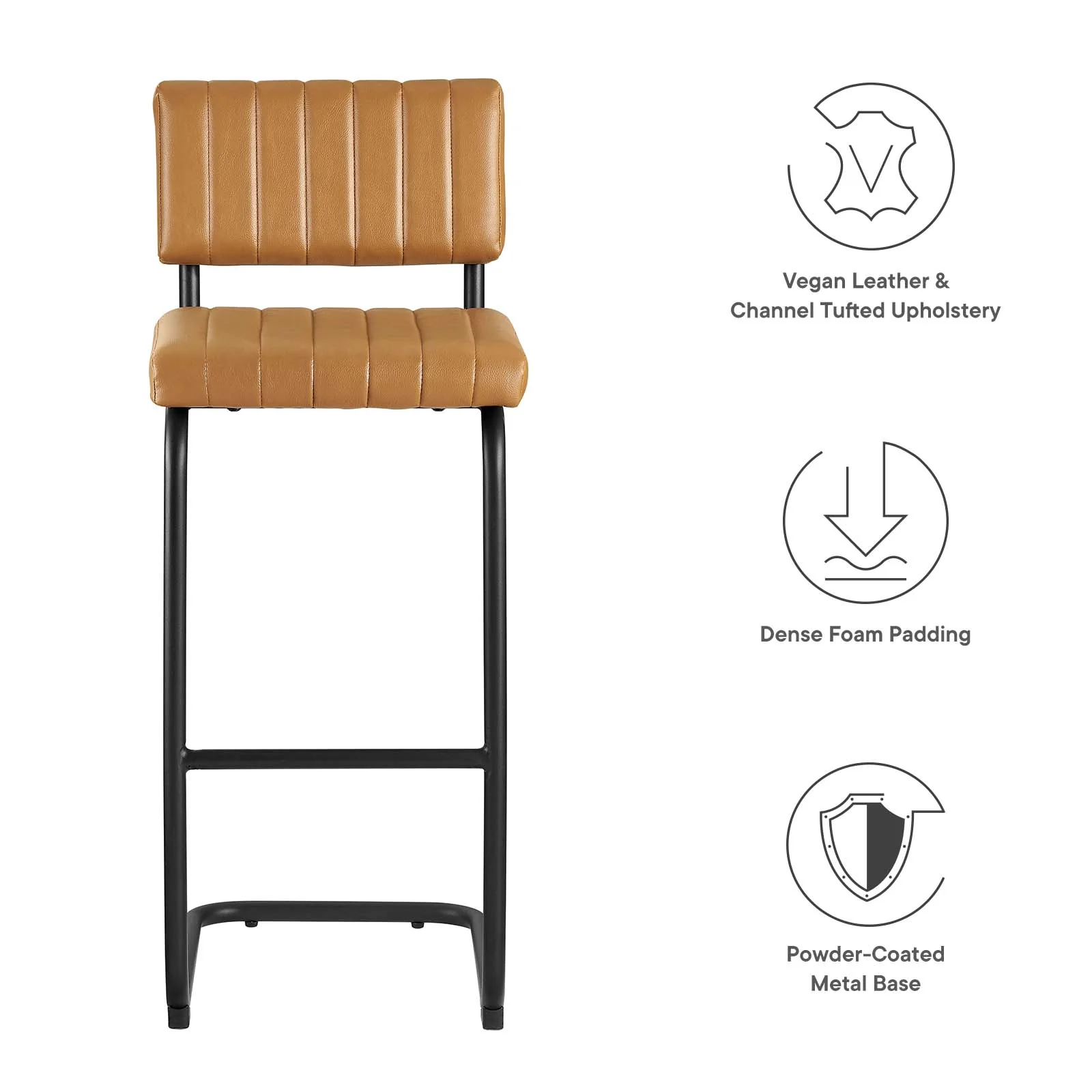 Parity Vegan Leather Bar Stools - Set of 2 By Modway - EEI-6474 - Image 10