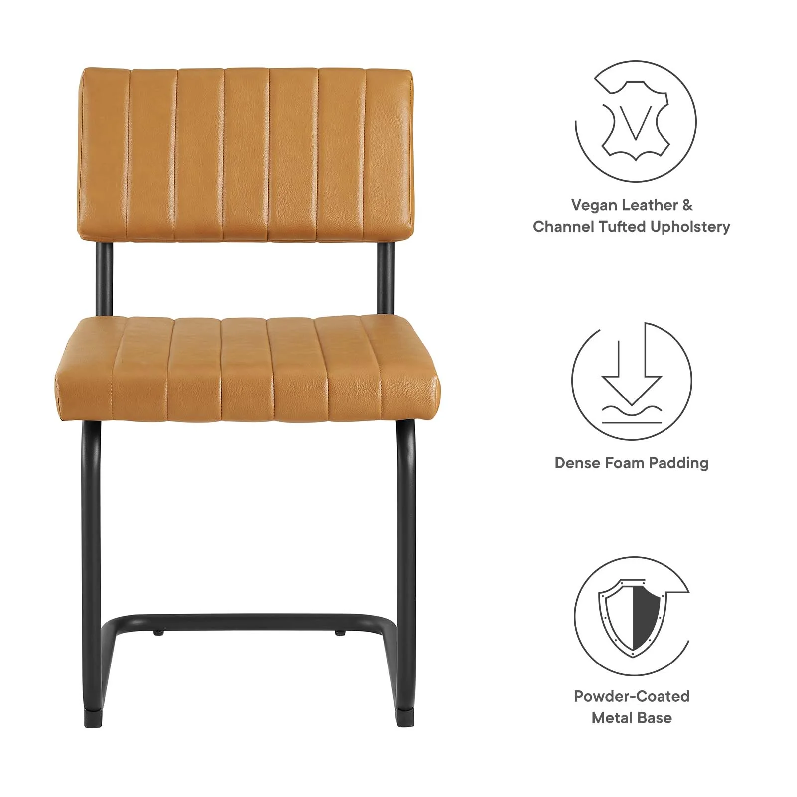 Parity Vegan Leather Dining Side Chairs - Set of 2 By Modway - EEI-6470 - Image 8