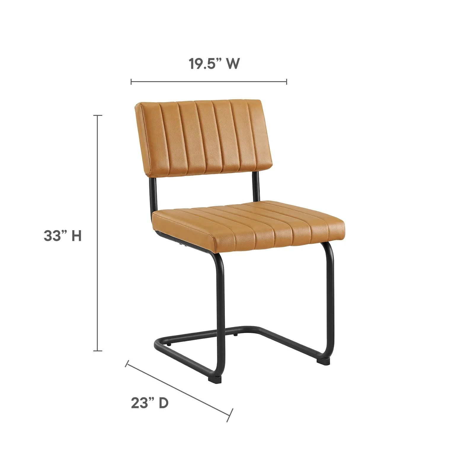 Parity Vegan Leather Dining Side Chairs - Set of 2 By Modway - EEI-6470 - Image 9
