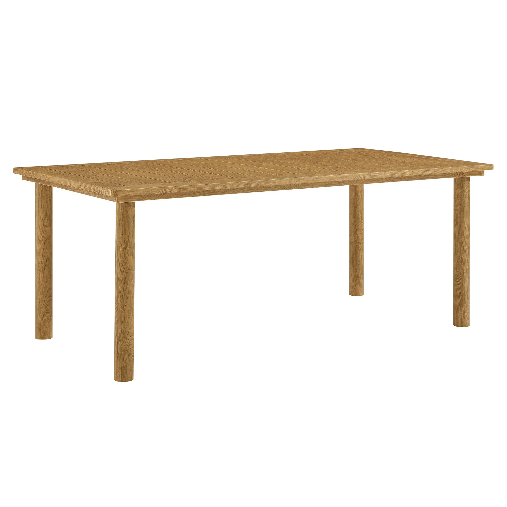 Parkland 76" Outdoor Patio Aluminum Dining Table by Modway - Image 2