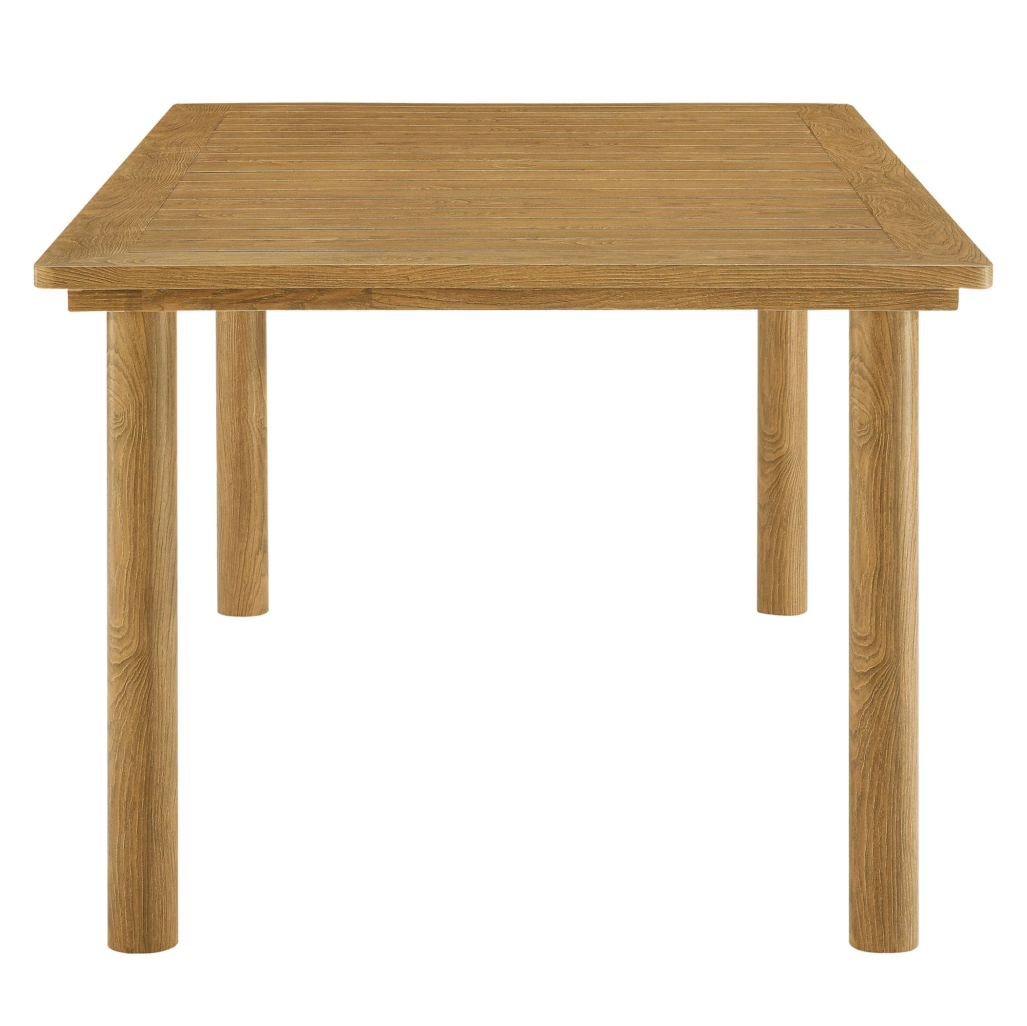Parkland 76" Outdoor Patio Aluminum Dining Table by Modway - Image 3