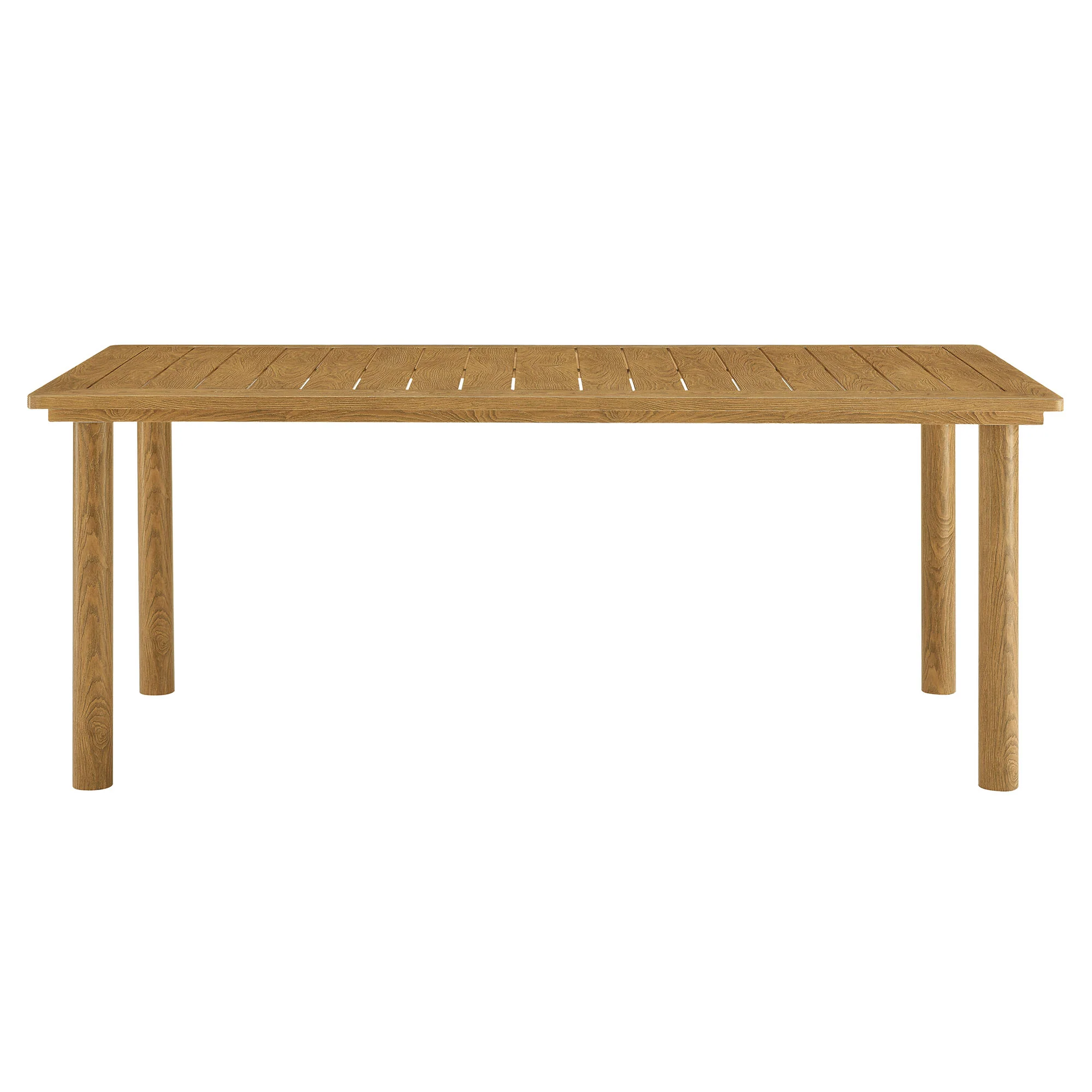Parkland 76" Outdoor Patio Aluminum Dining Table by Modway - Image 4