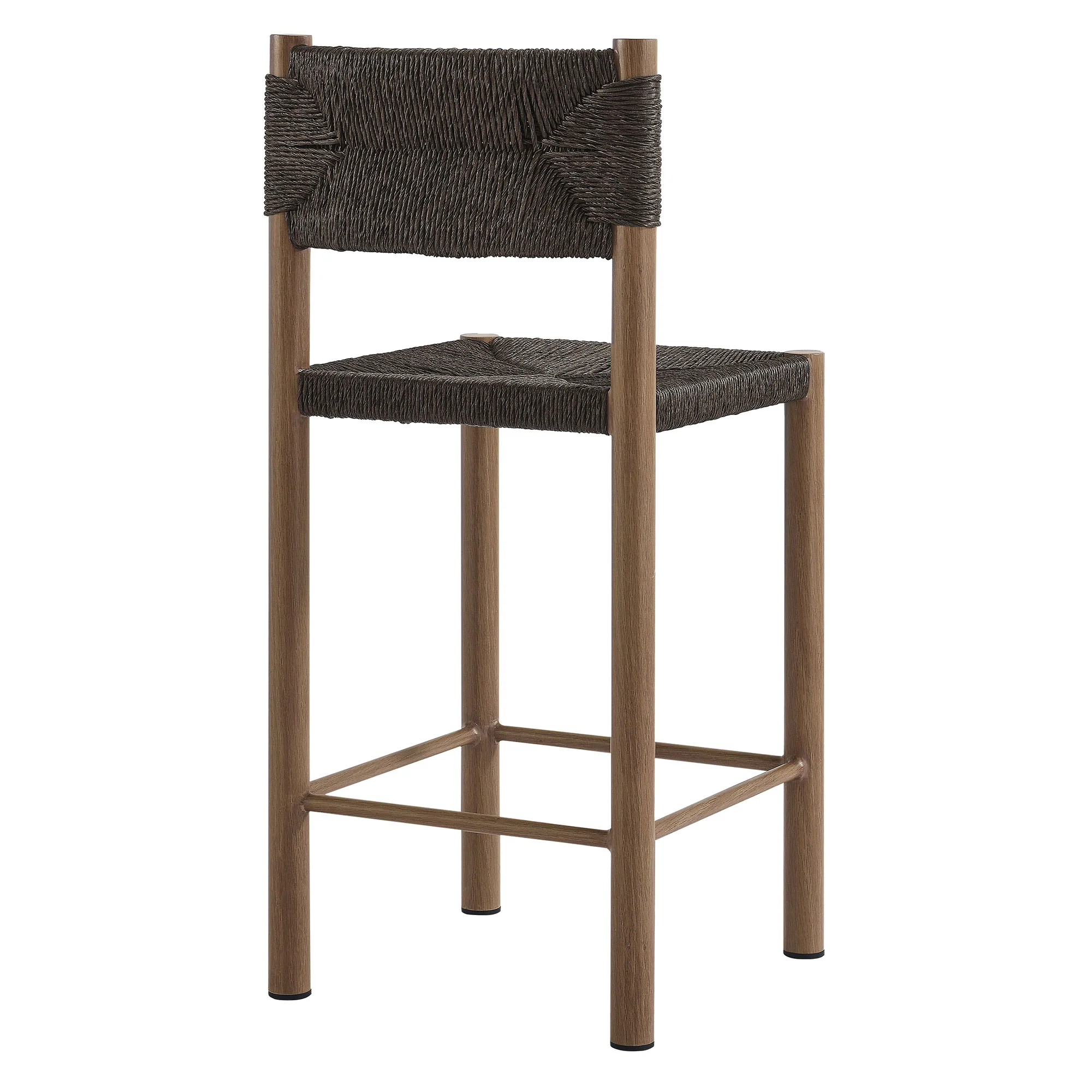 Parkland Outdoor Patio Rattan and Aluminum Counter Stools Set of 2 by Modway - Image 15