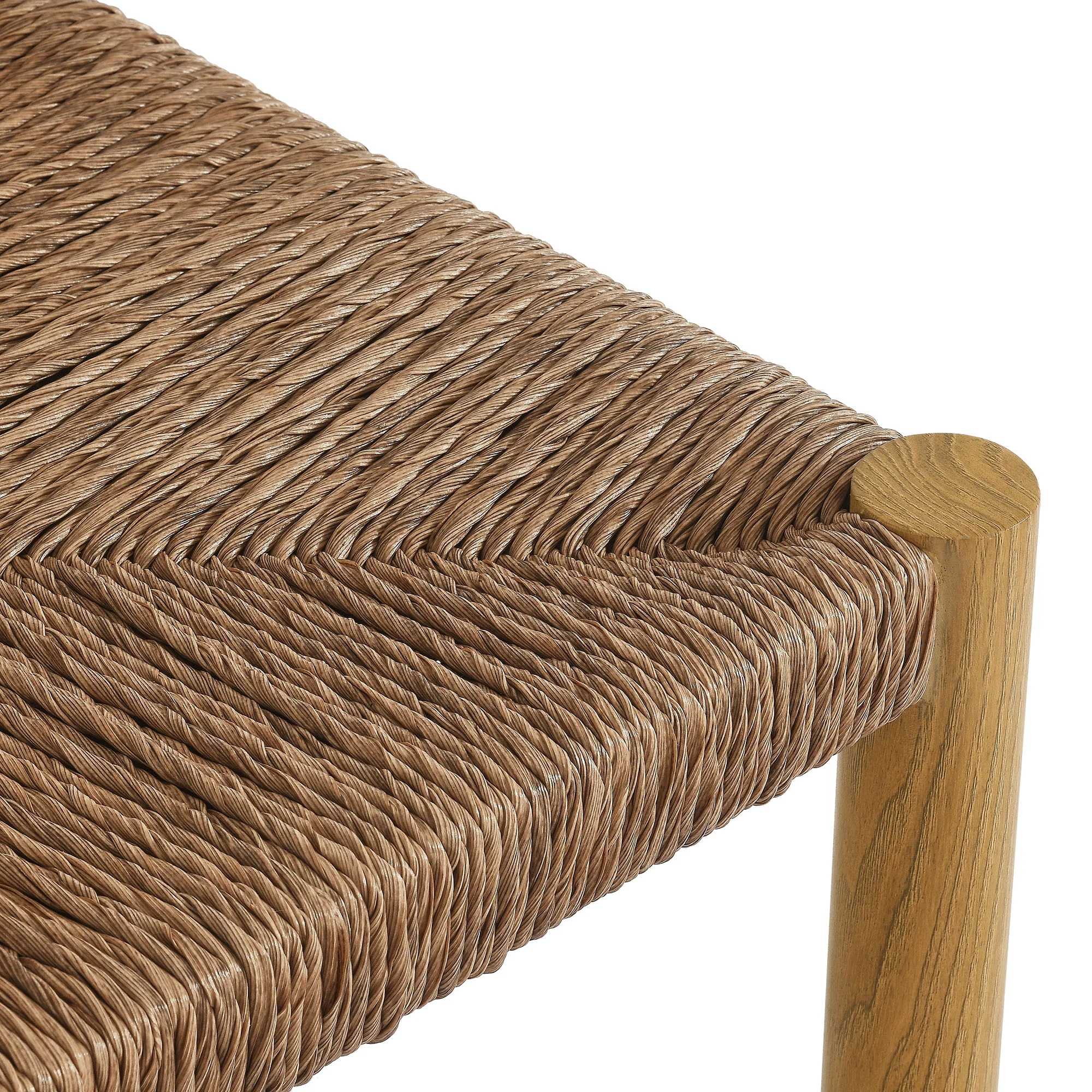 Parkland Outdoor Patio Rattan and Aluminum Counter Stools Set of 2 by Modway - Image 6
