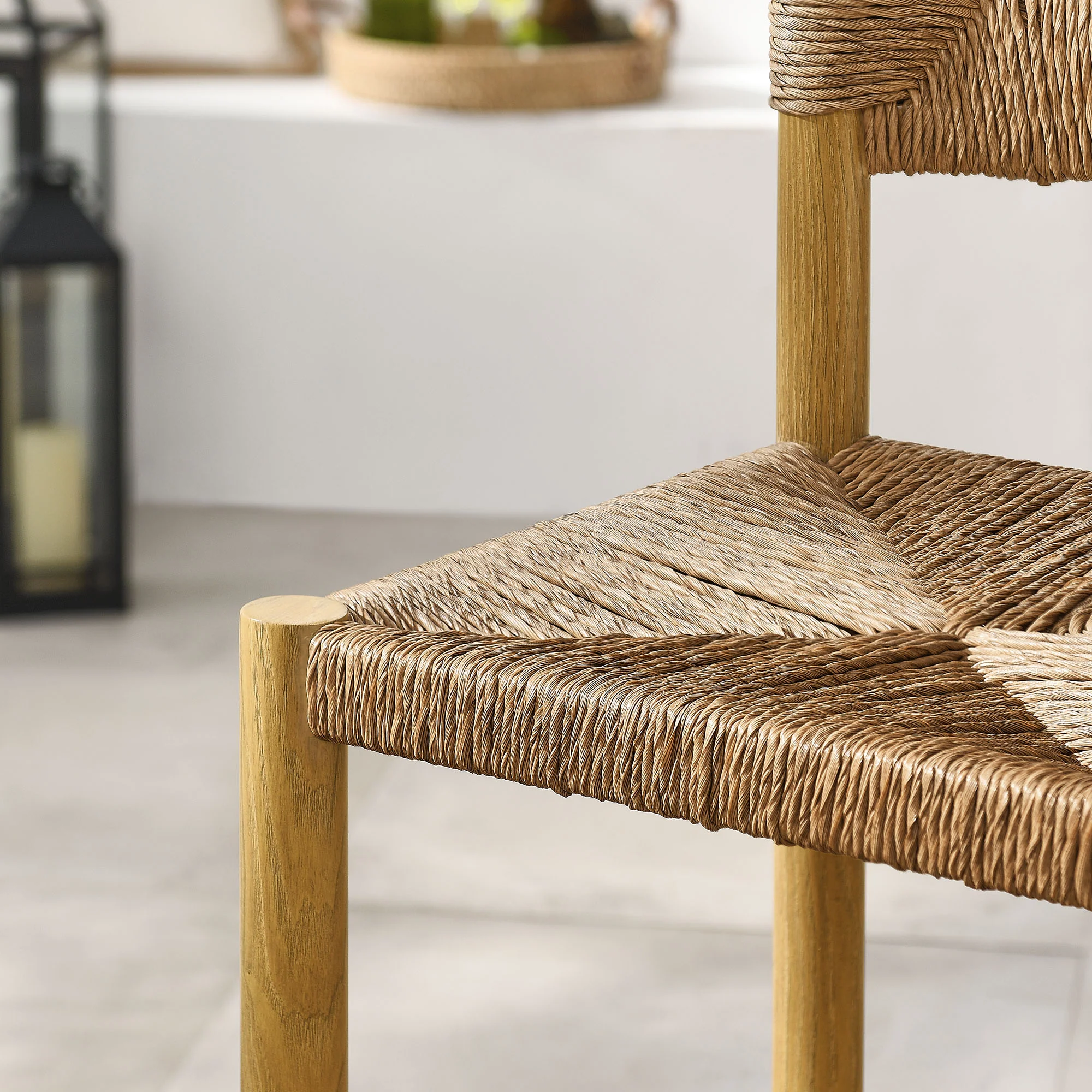 Parkland Outdoor Patio Rattan and Aluminum Counter Stools Set of 2 by Modway - Image 7