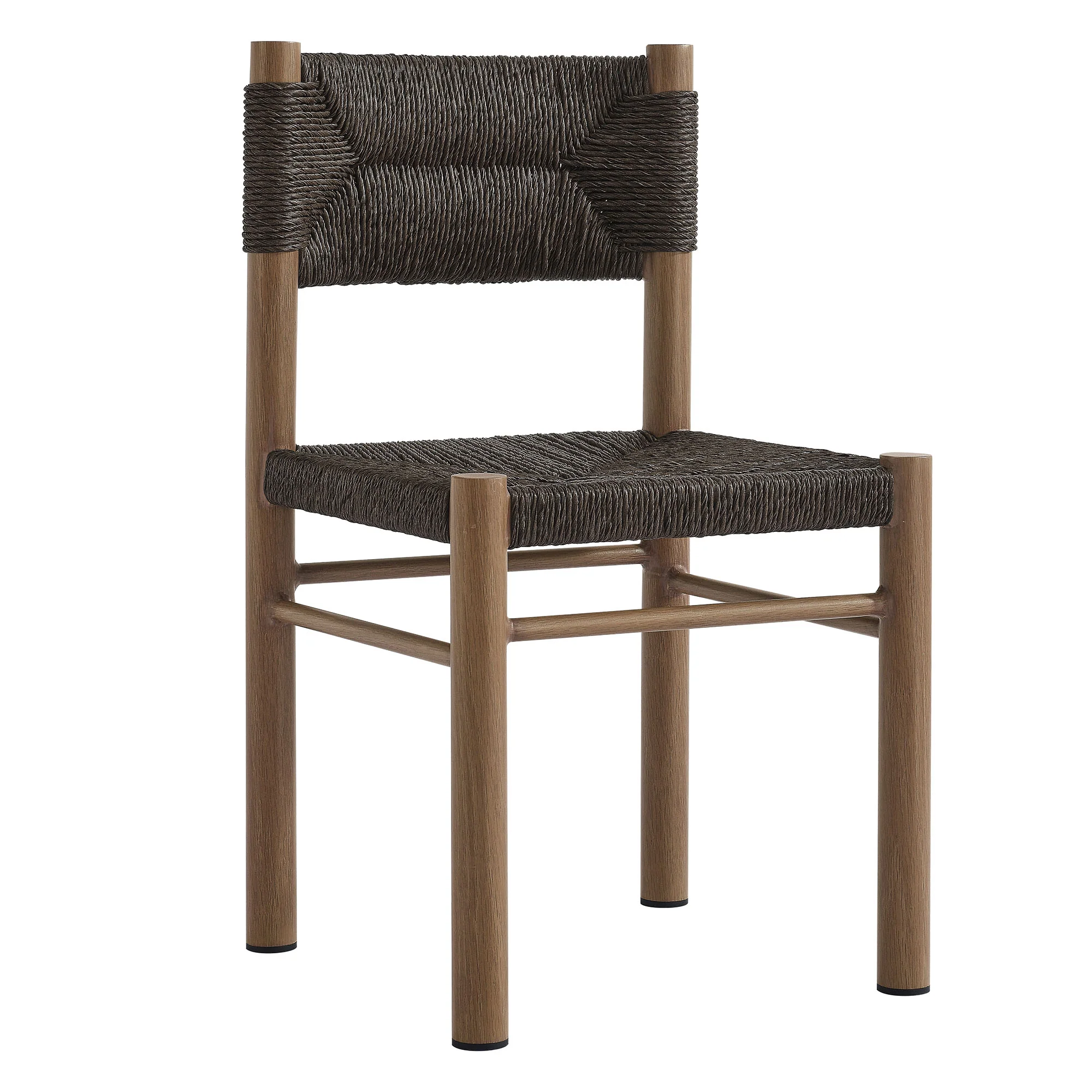 Parkland Outdoor Patio Rattan and Aluminum Dining Side Chairs Set of 2 by Modway - Image 11