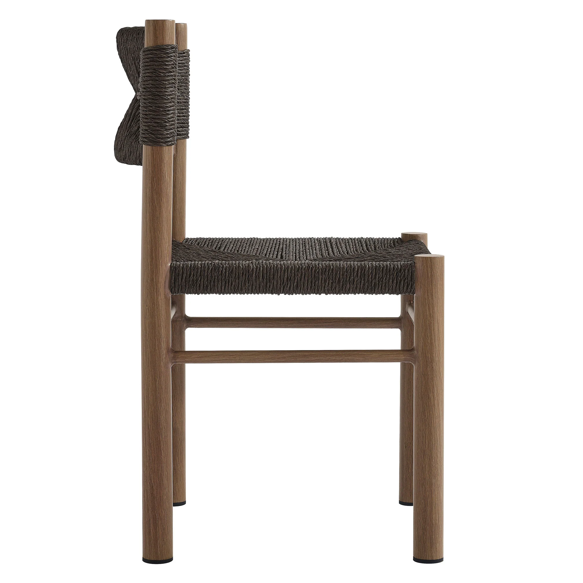 Parkland Outdoor Patio Rattan and Aluminum Dining Side Chairs Set of 2 by Modway - Image 14