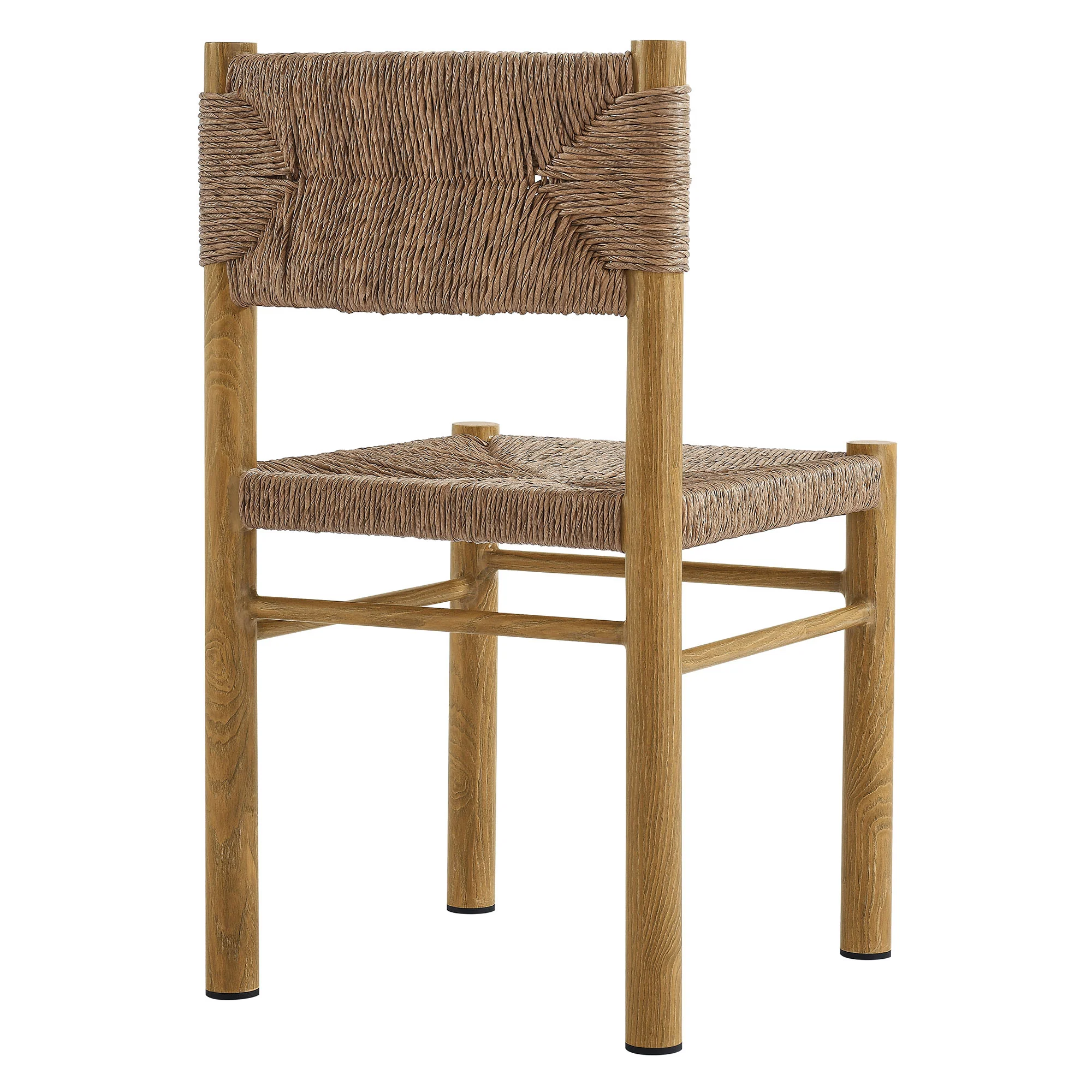 Parkland Outdoor Patio Rattan and Aluminum Dining Side Chairs Set of 2 by Modway - Image 5