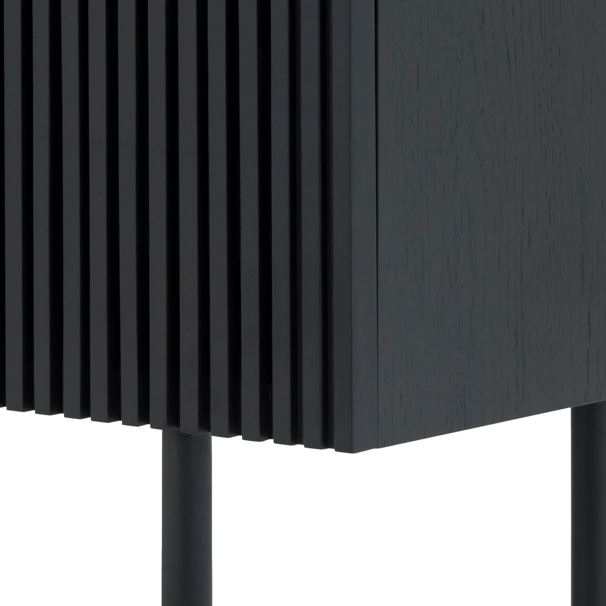 Pasadena 4 Door Wood Buffet Cabinet with Black Oak Finish  By Armen Living - Image 9