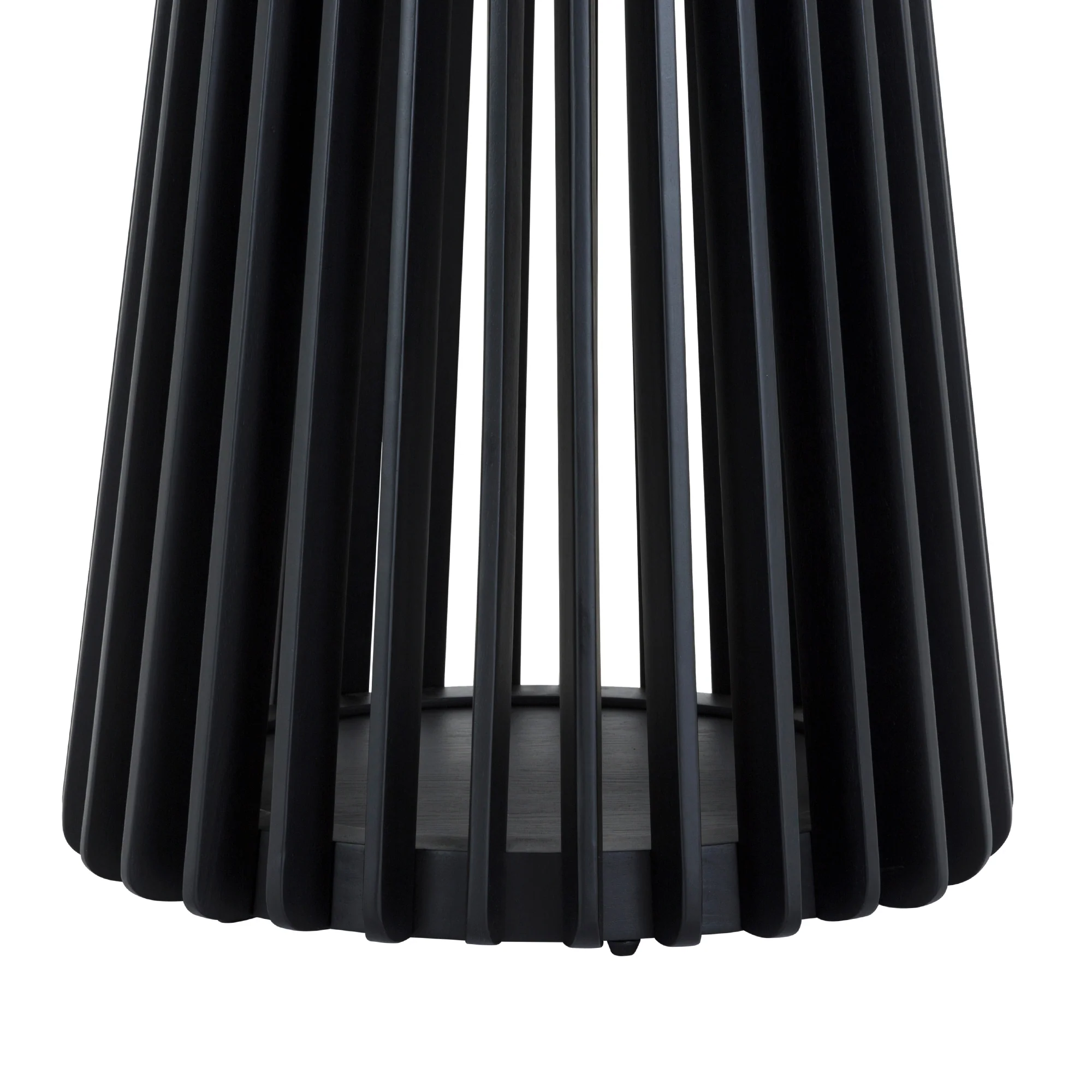 Pasadena 47" Wood Round Dining Table in Black Oak Finish By Armen Living - Image 16