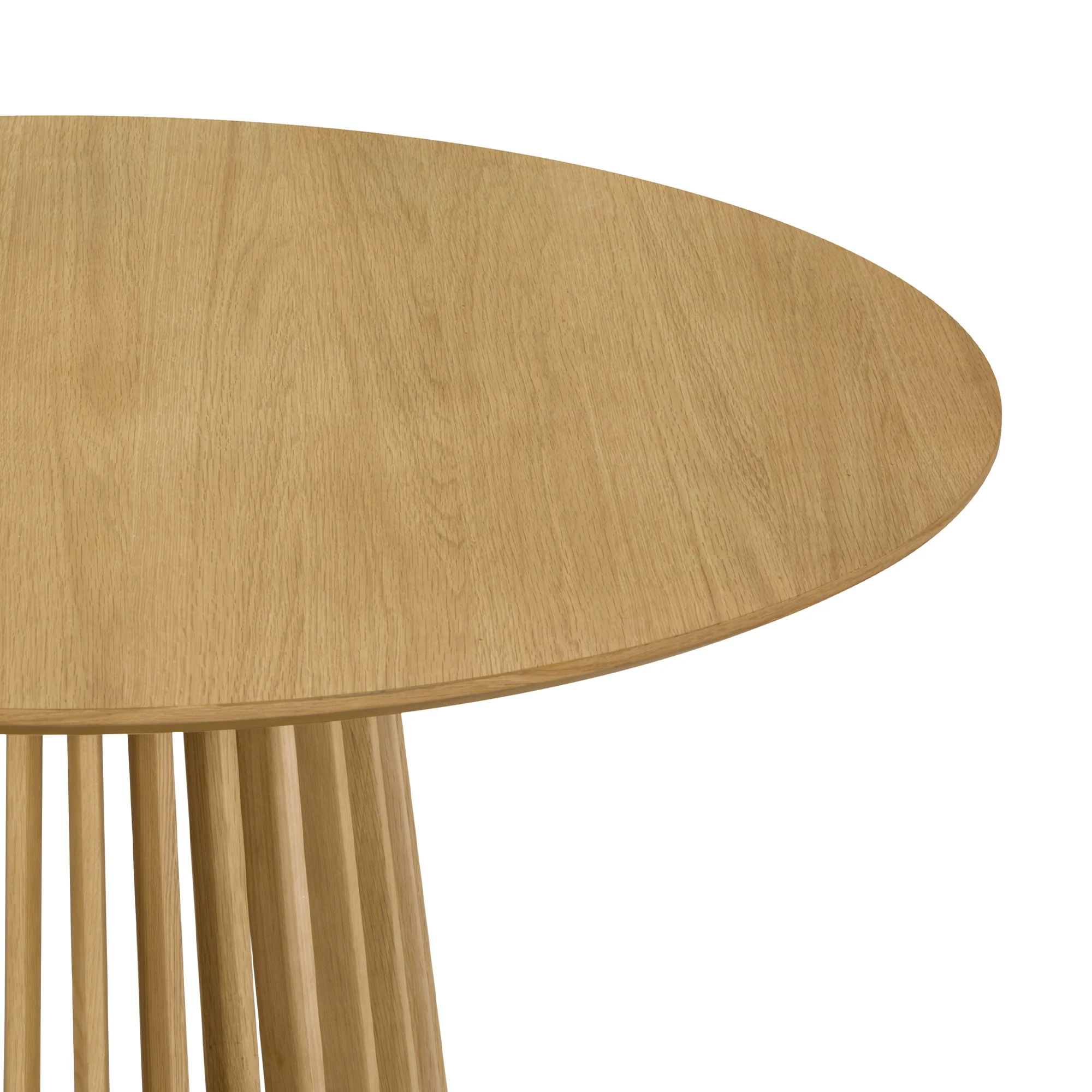 Pasadena 47" Wood Round Dining Table in Black Oak Finish By Armen Living - Image 21