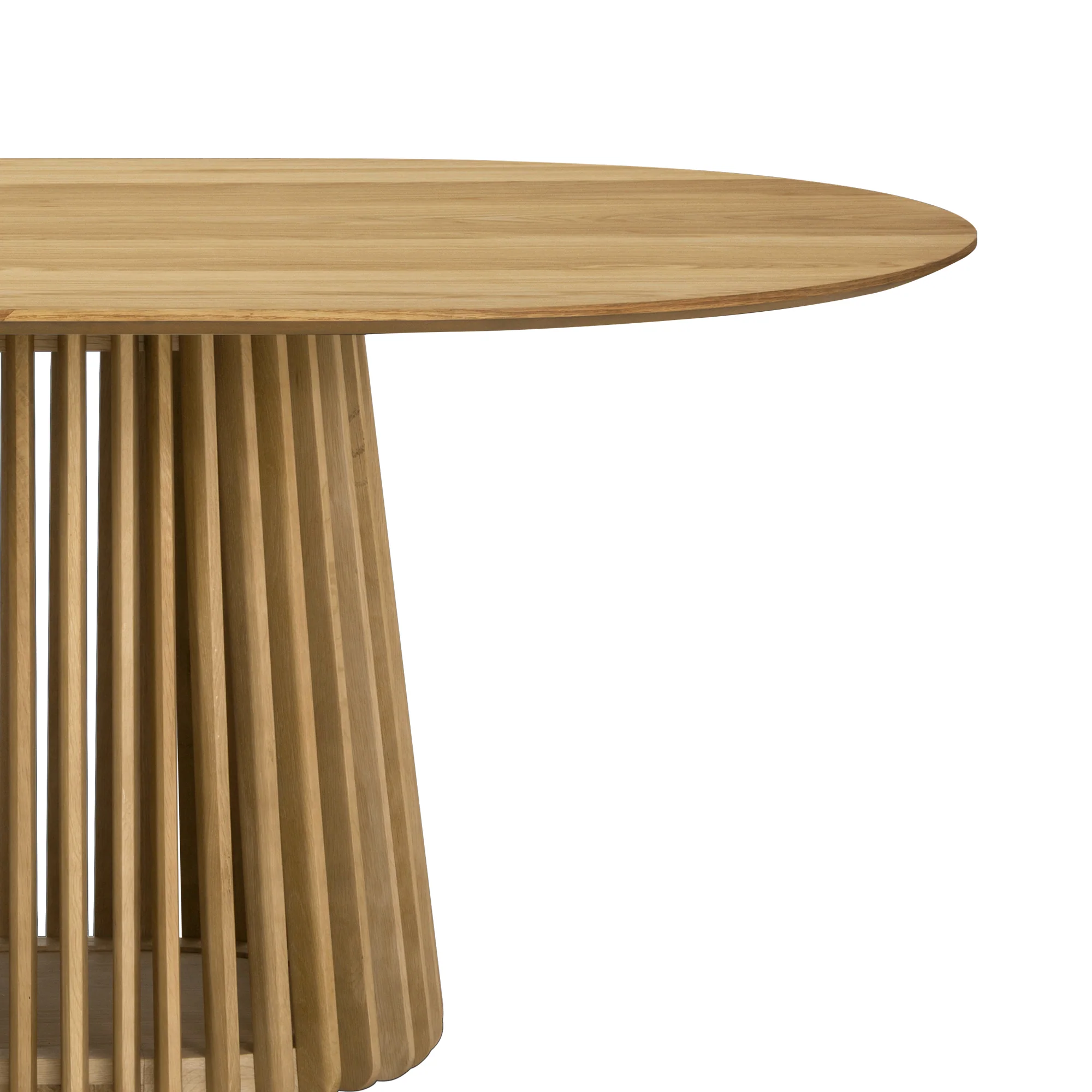Pasadena 79" Wood Oval Dining Table in Black Oak Finish By Armen Living - Image 23