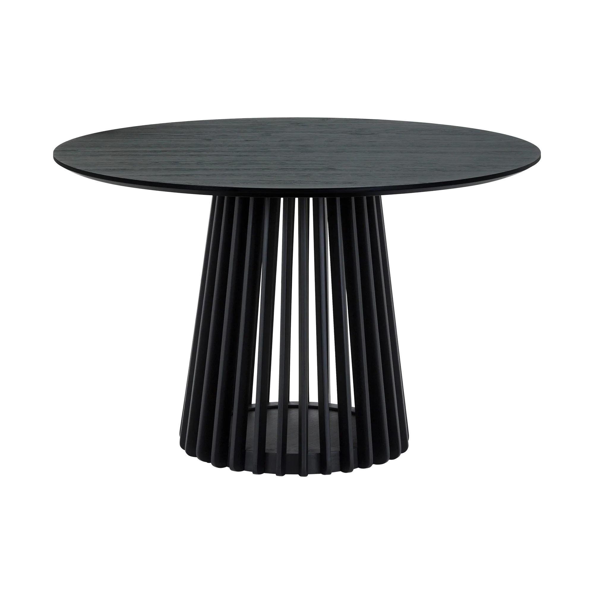 Pasadena Erie 5 Piece Round Dining Set in Black Oak Finish with Paper Cord Chairs By Armen Living - Image 5